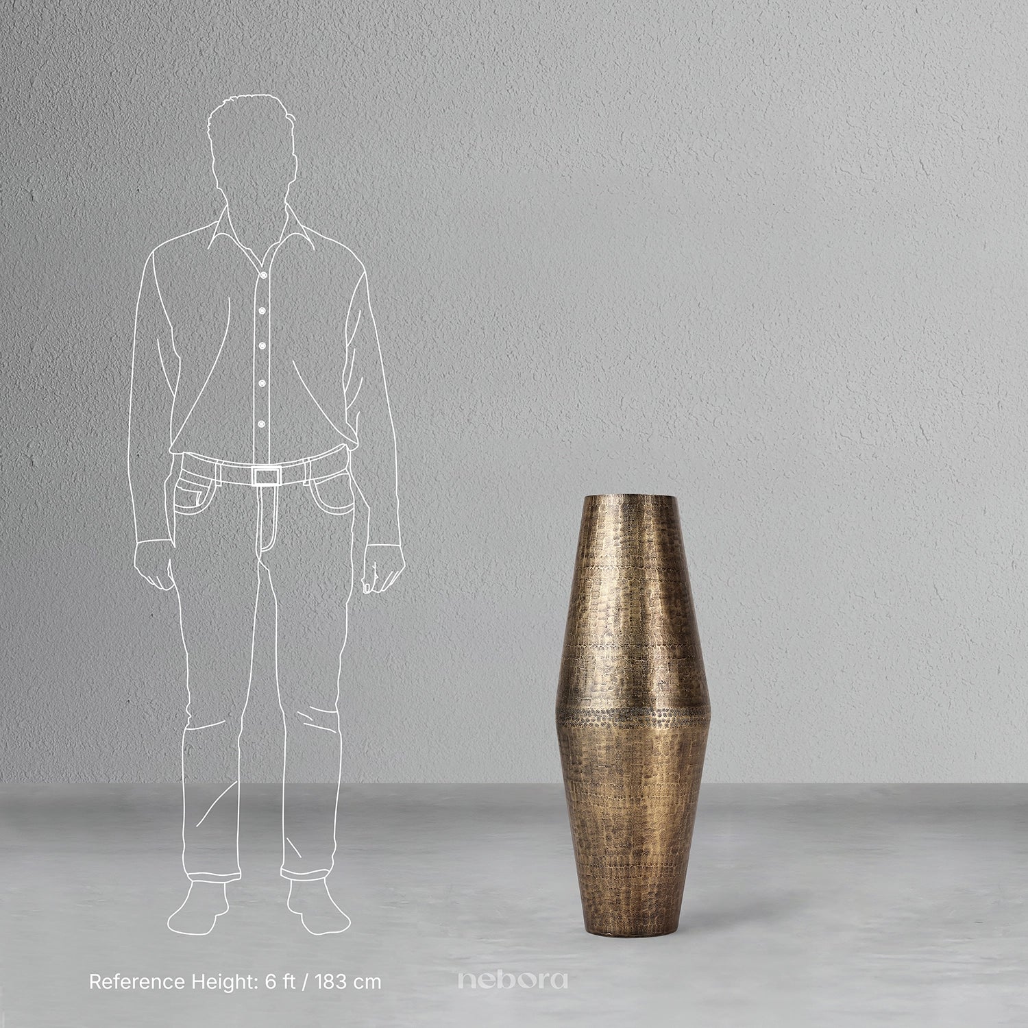 Amphora Floor Vase Extra Large | Vases - Nebora