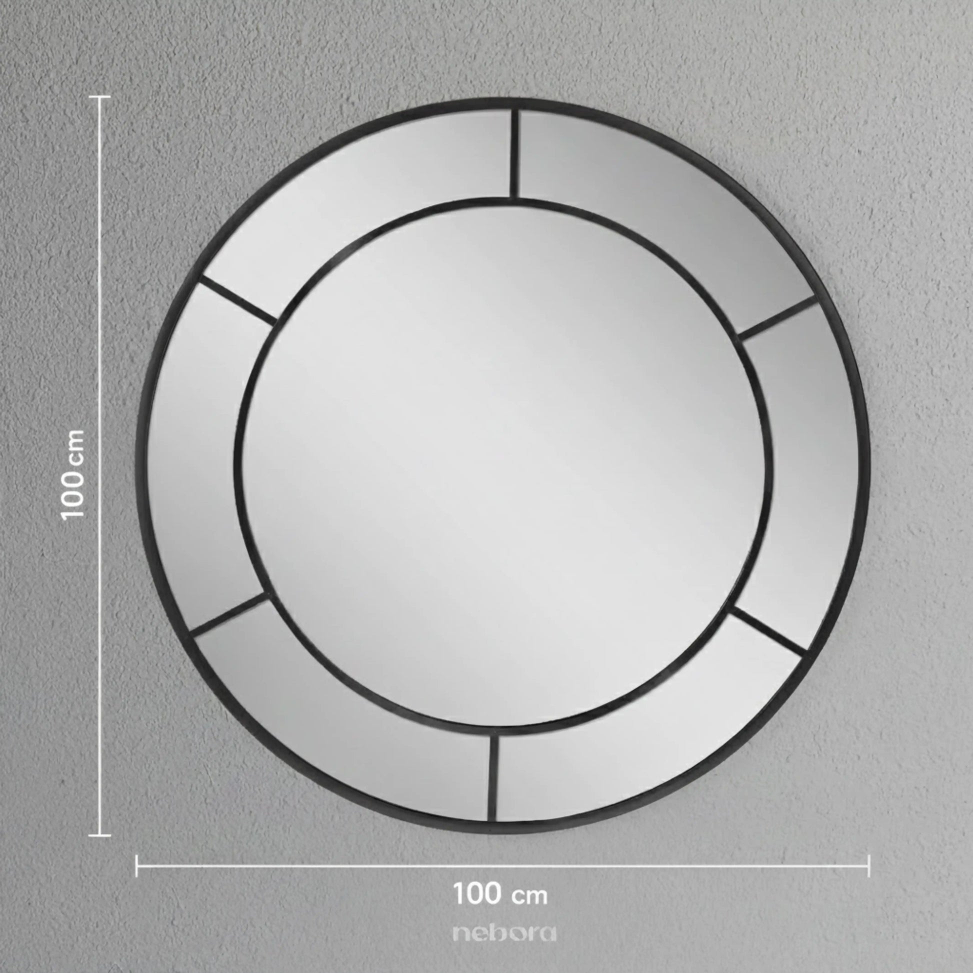 Portal Round Mirror Large | Wall Mirrors - Nebora