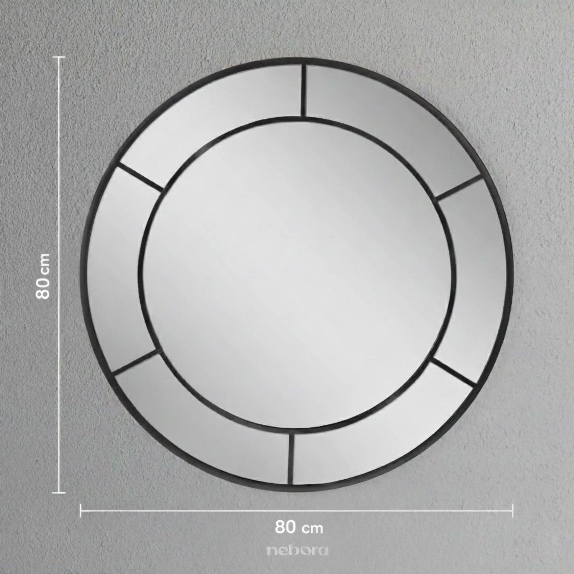 Portal Round Mirror Small | Wall Mirrors - Nebora