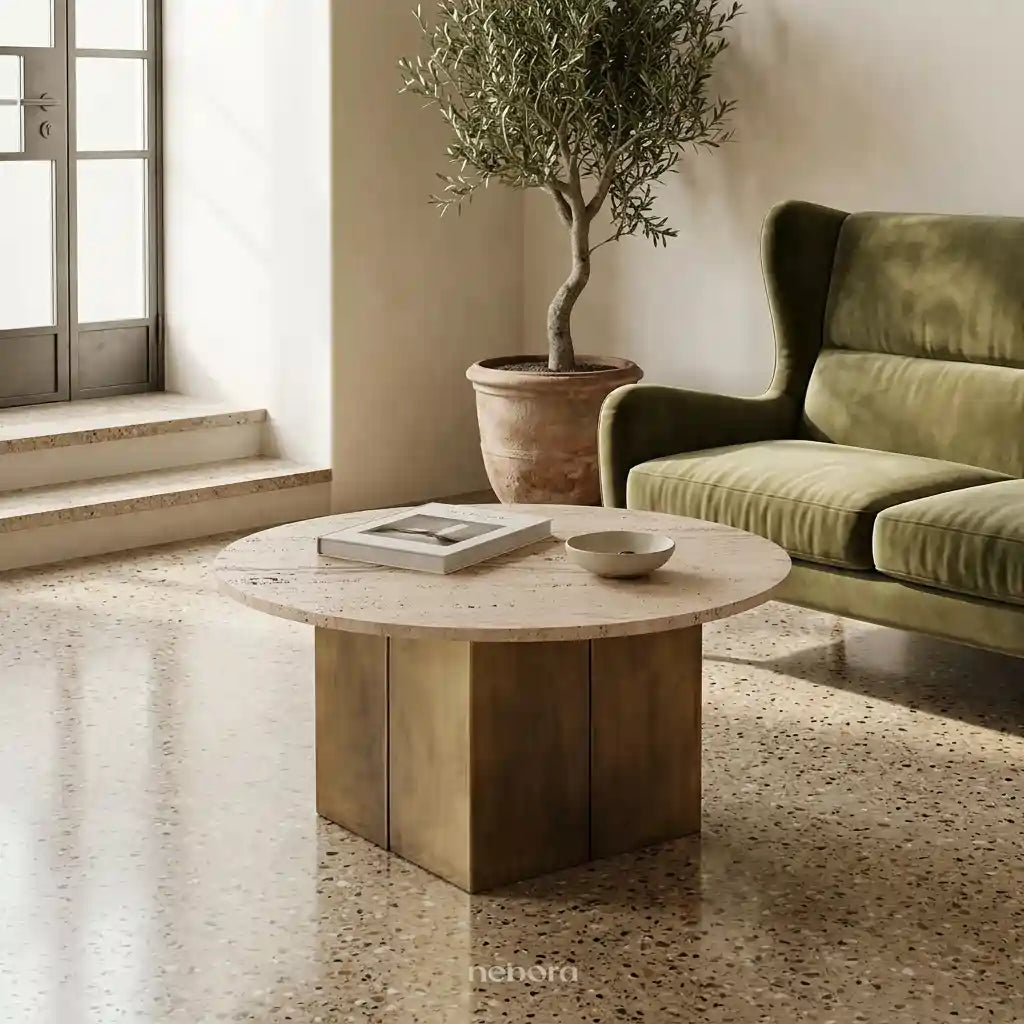 Aurum Marble Coffee Table | Coffee Tables - Nebora