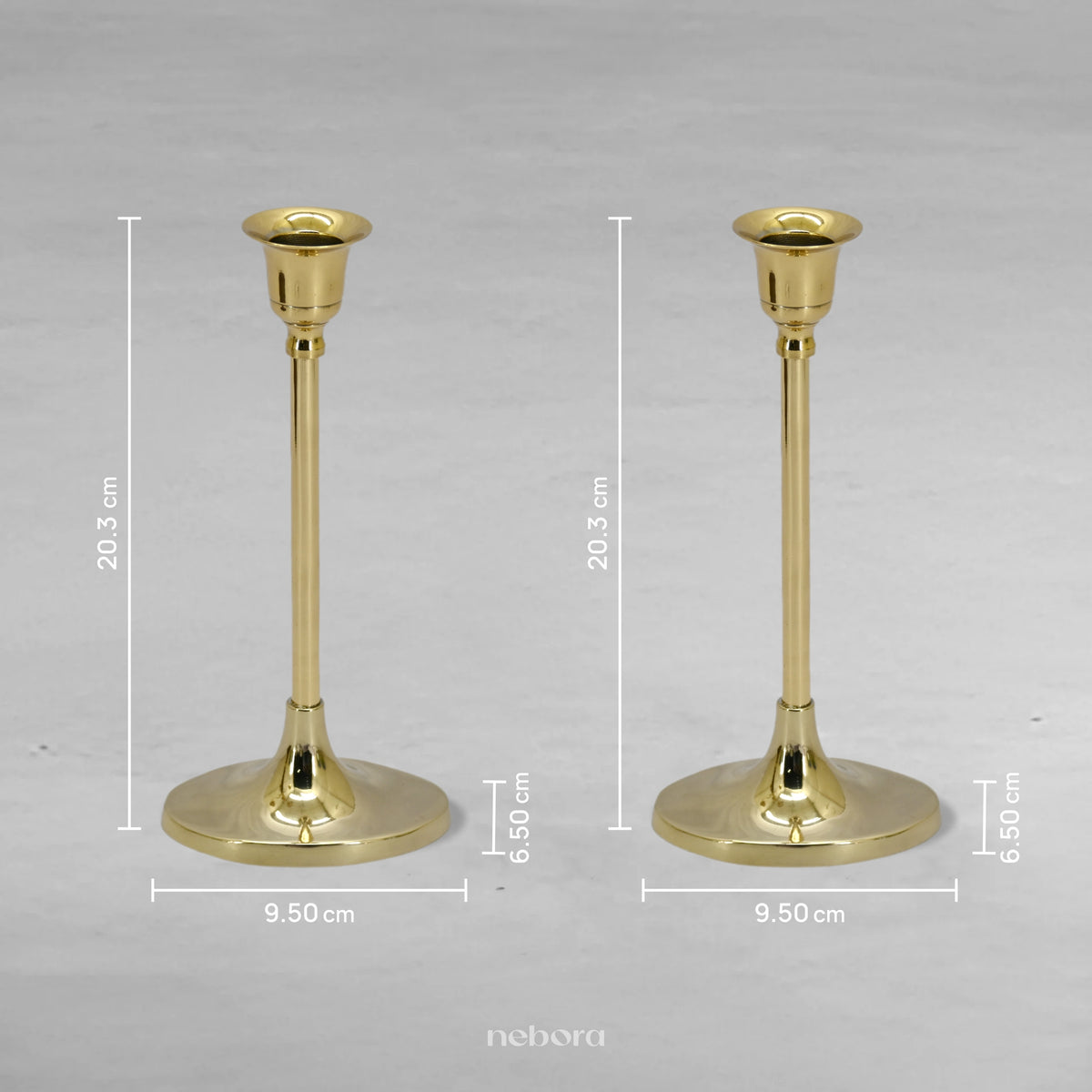 Stelo Candle Stand Set/2 | Lanterns & Candle Holders - Nebora