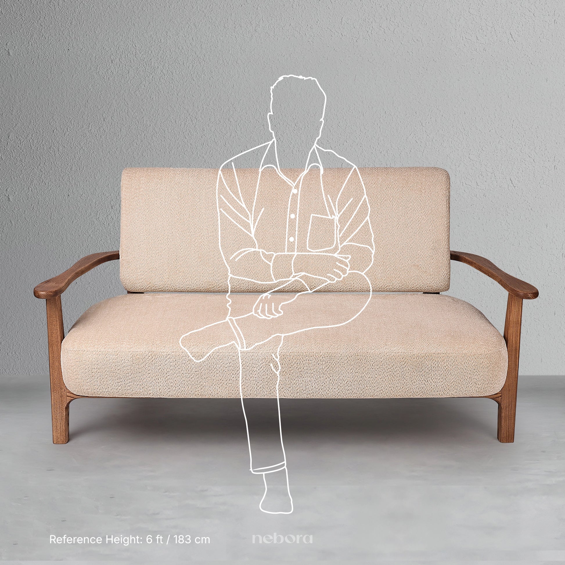 Milan 2 Seater Sofa | Sofas - Nebora