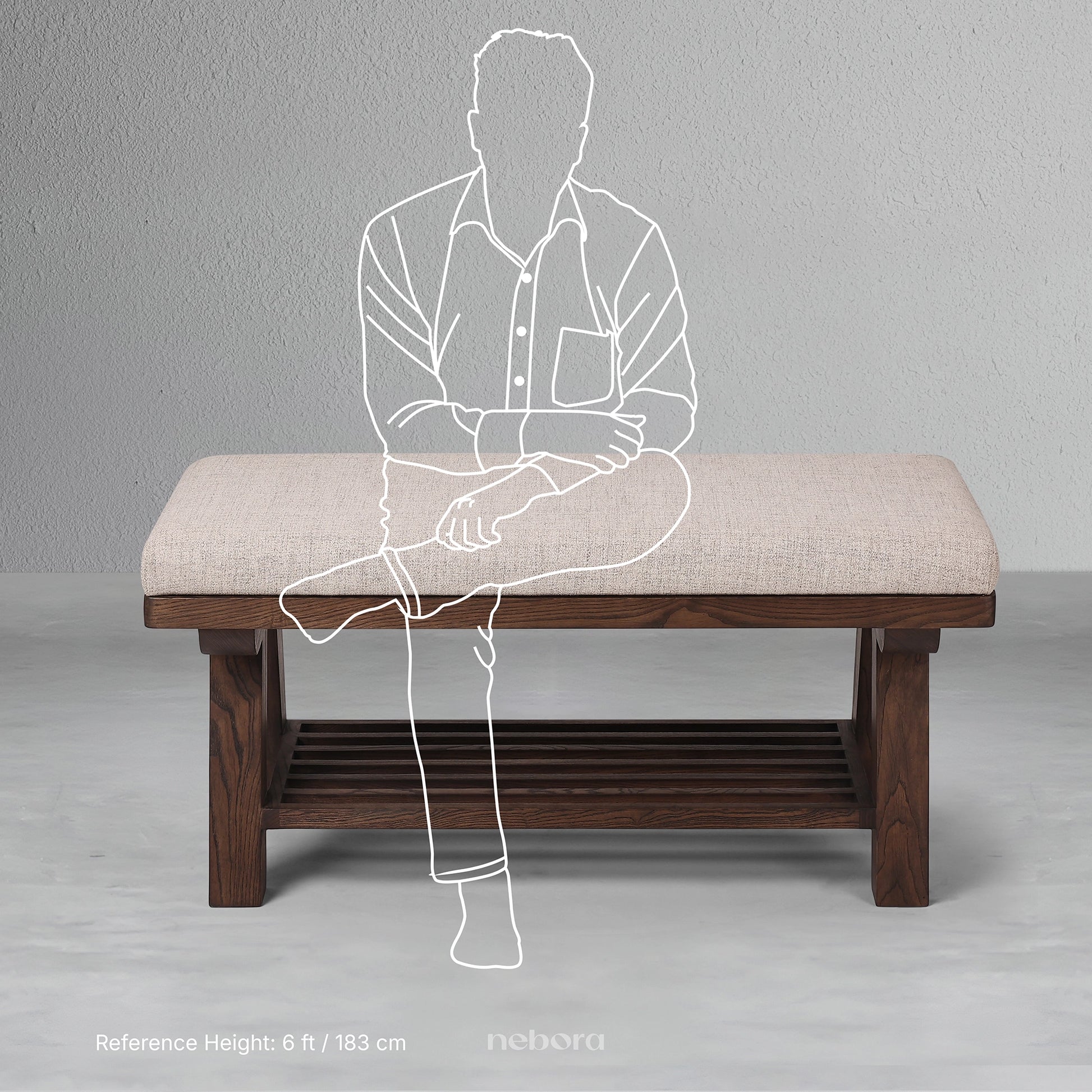 Cotswold Hallway Bench | Benches - Nebora