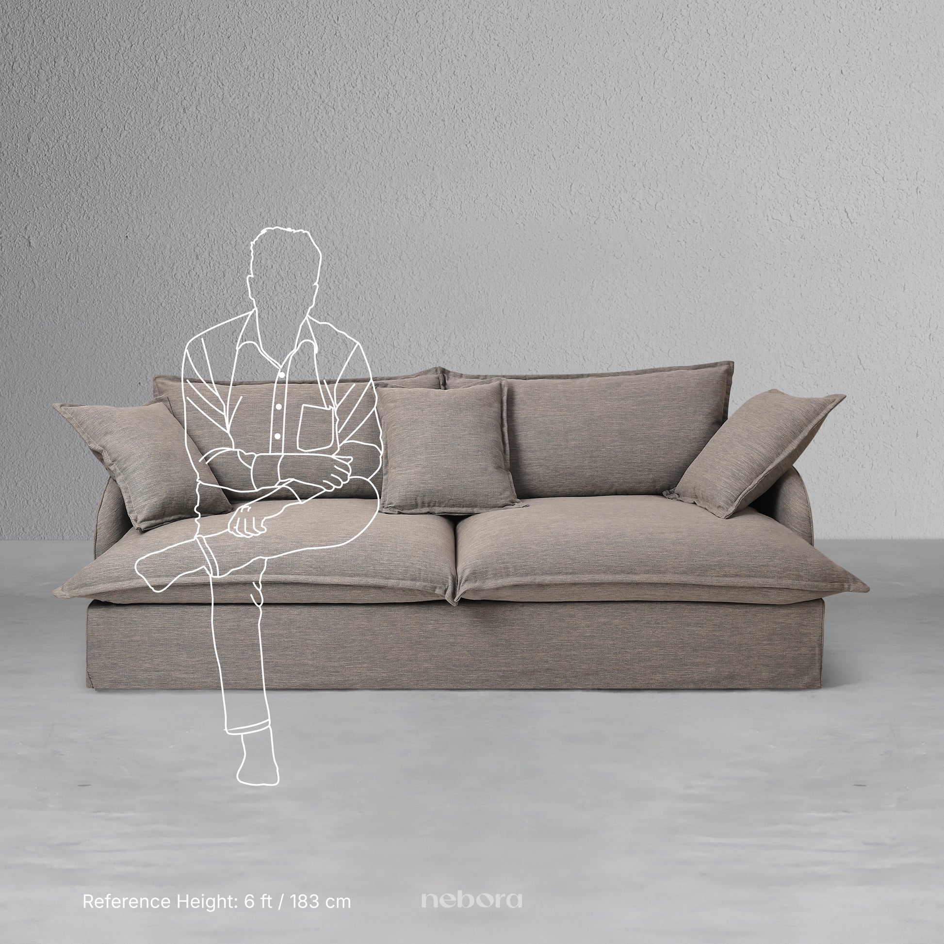 Eira 3-Seater Super Sofa | Sofas - Nebora