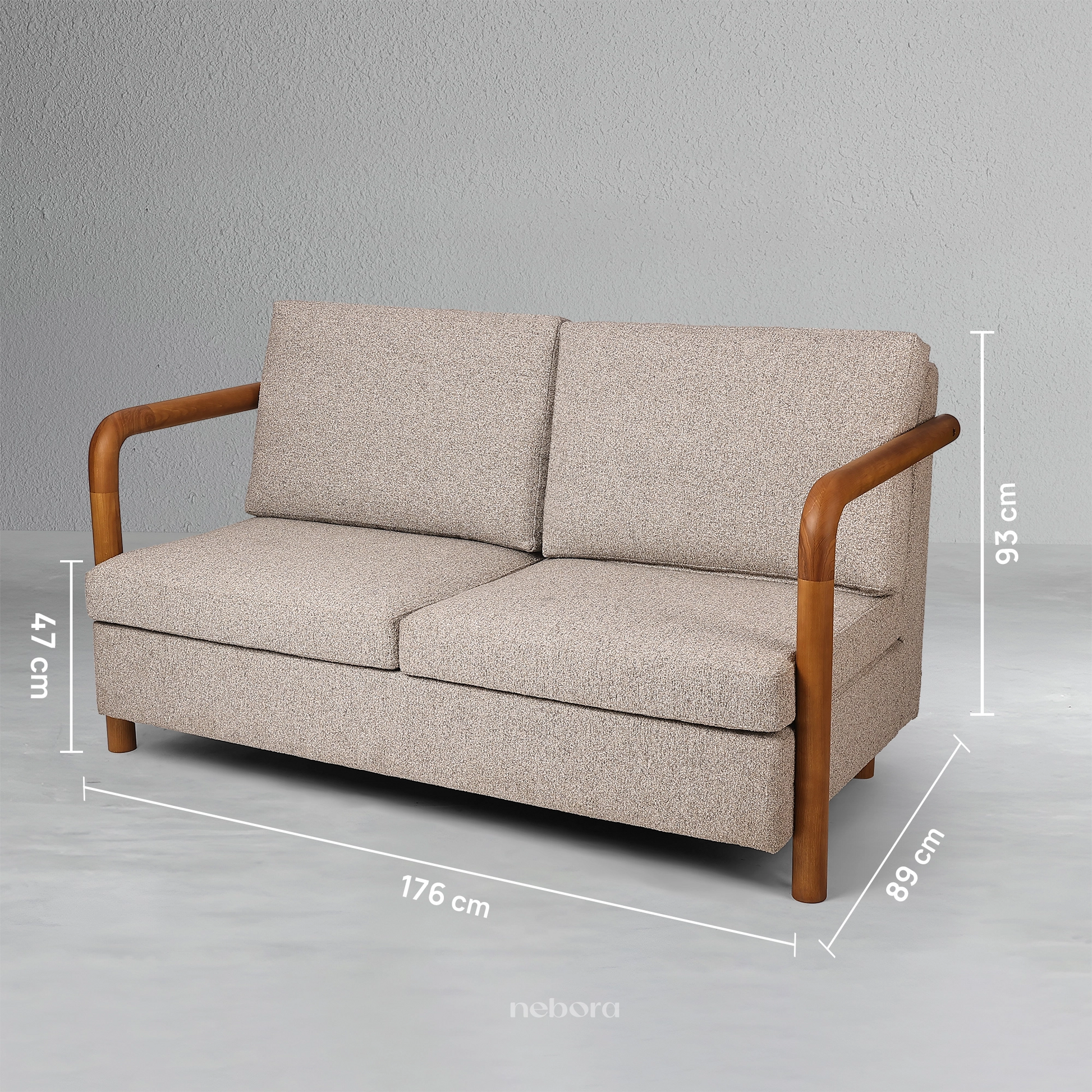 Faroe Two Seater Loveseat Sofa | Sofas - Nebora