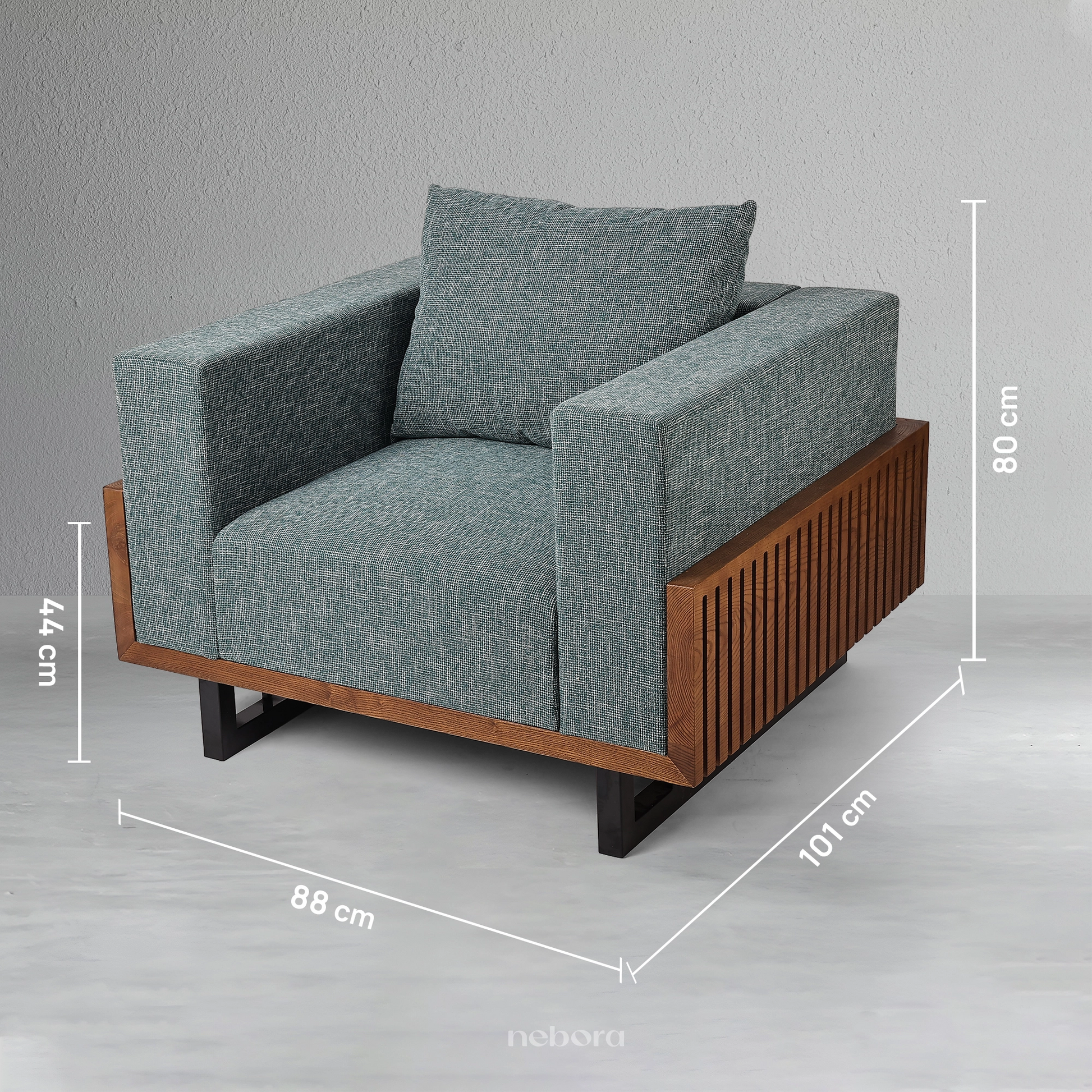 Brooks Single Seater Sofa | Sofas - Nebora