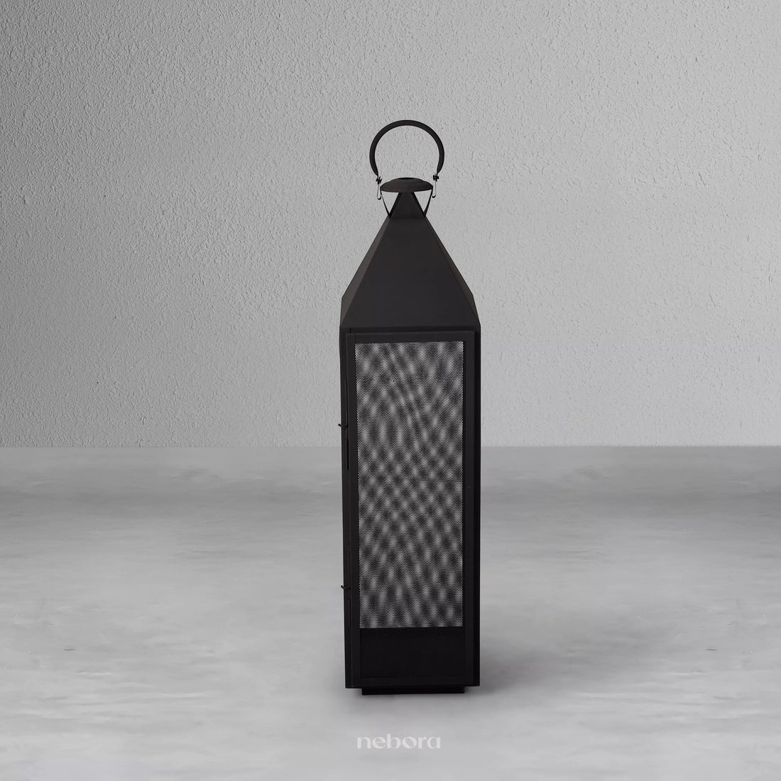 Black Mesh Lantern Medium