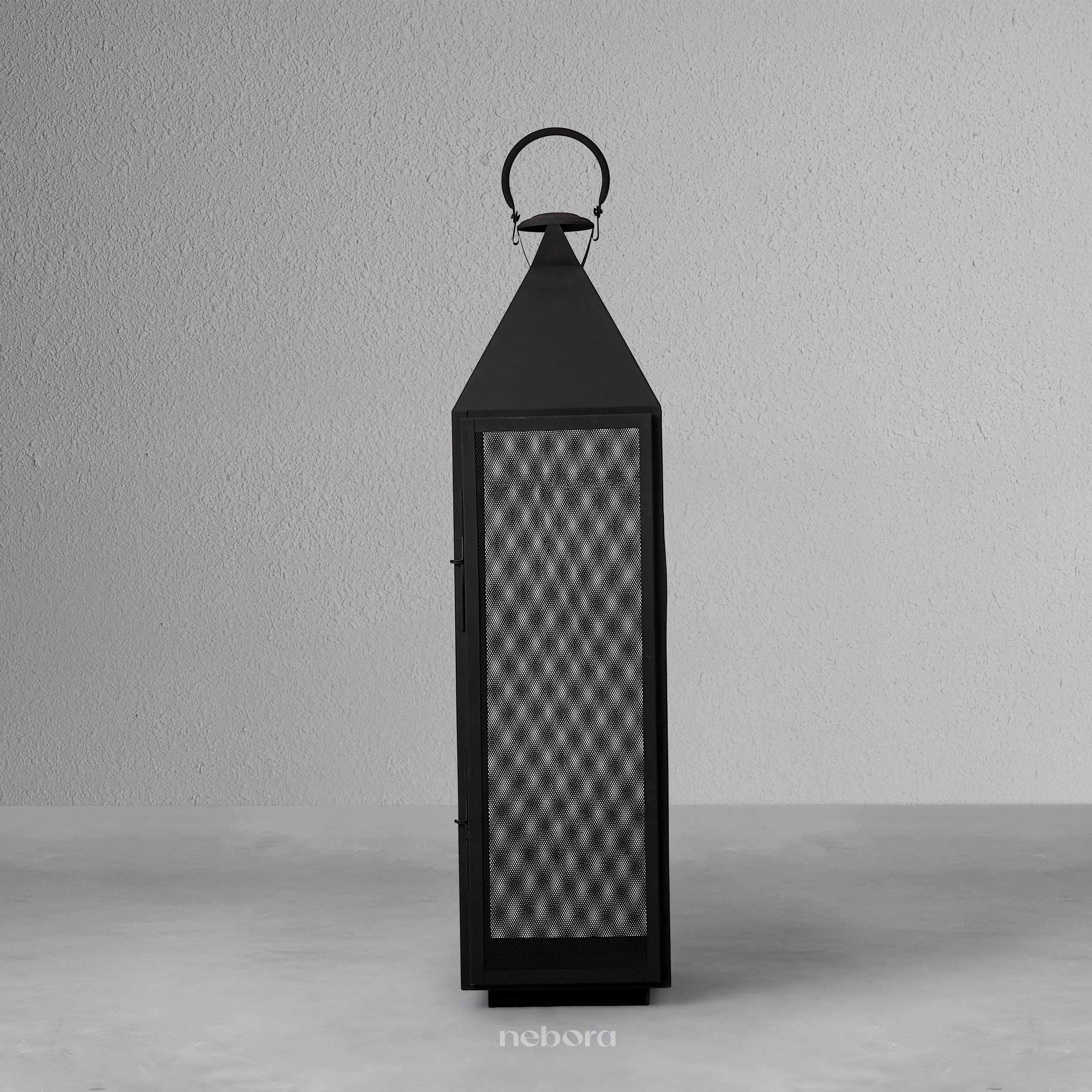 Black Mesh Lantern Large
