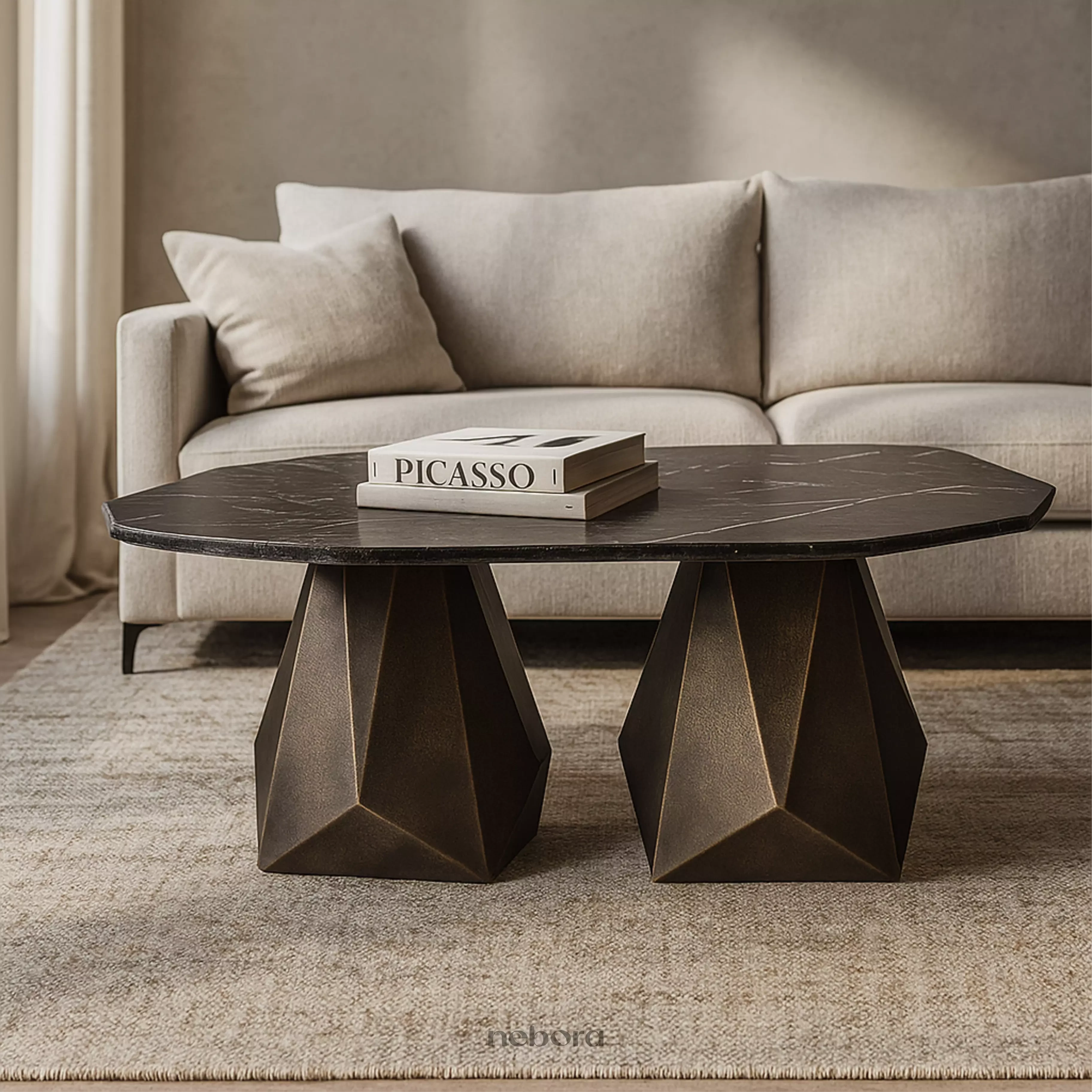 Facet Coffee Table Marble