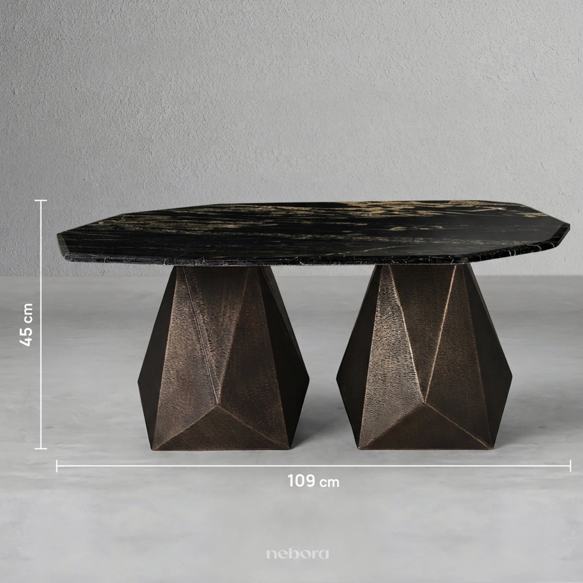Facet Marble Coffee Table | Coffee Tables - Nebora