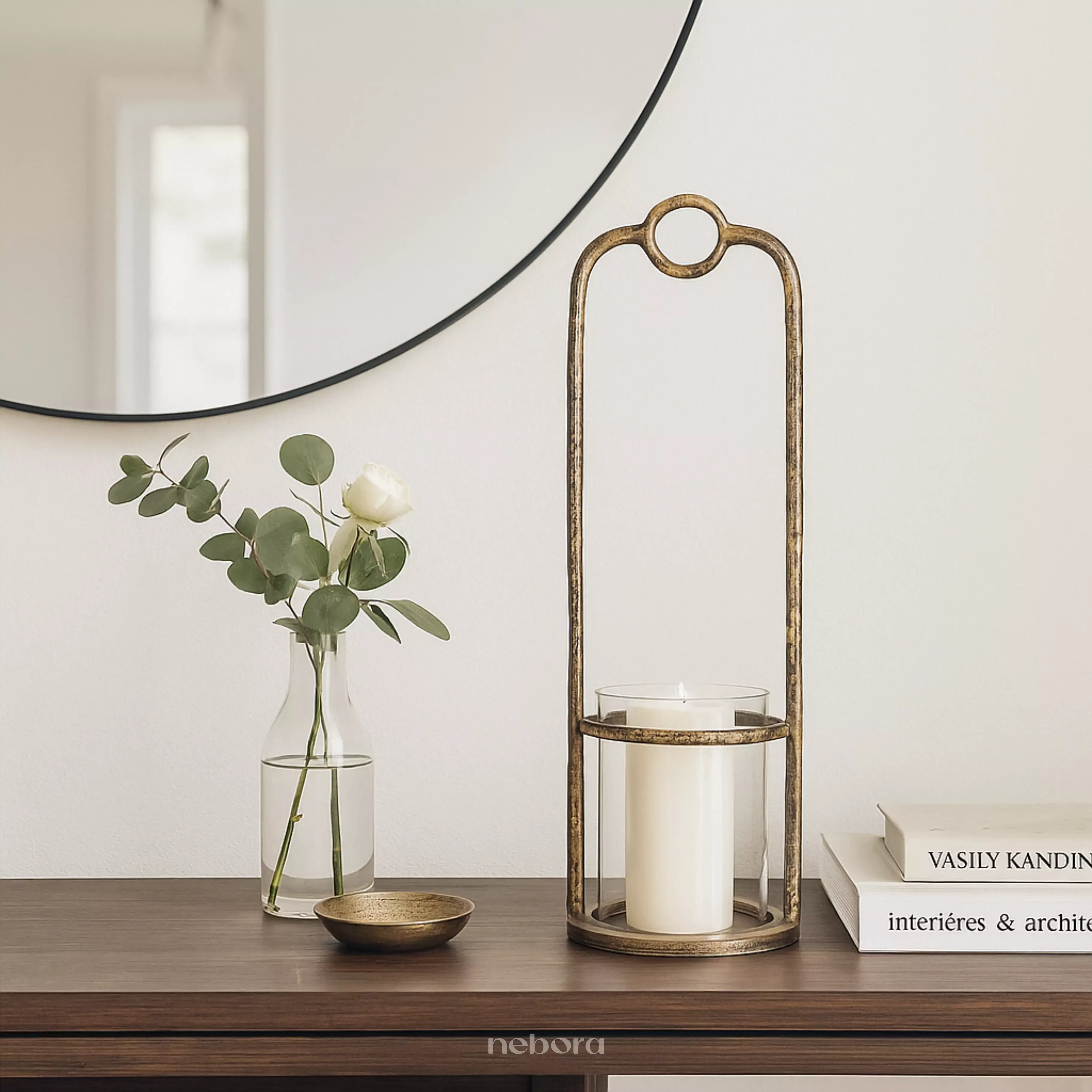 Oxidized Ember Lantern Small | Lanterns & Candle Holders - Nebora