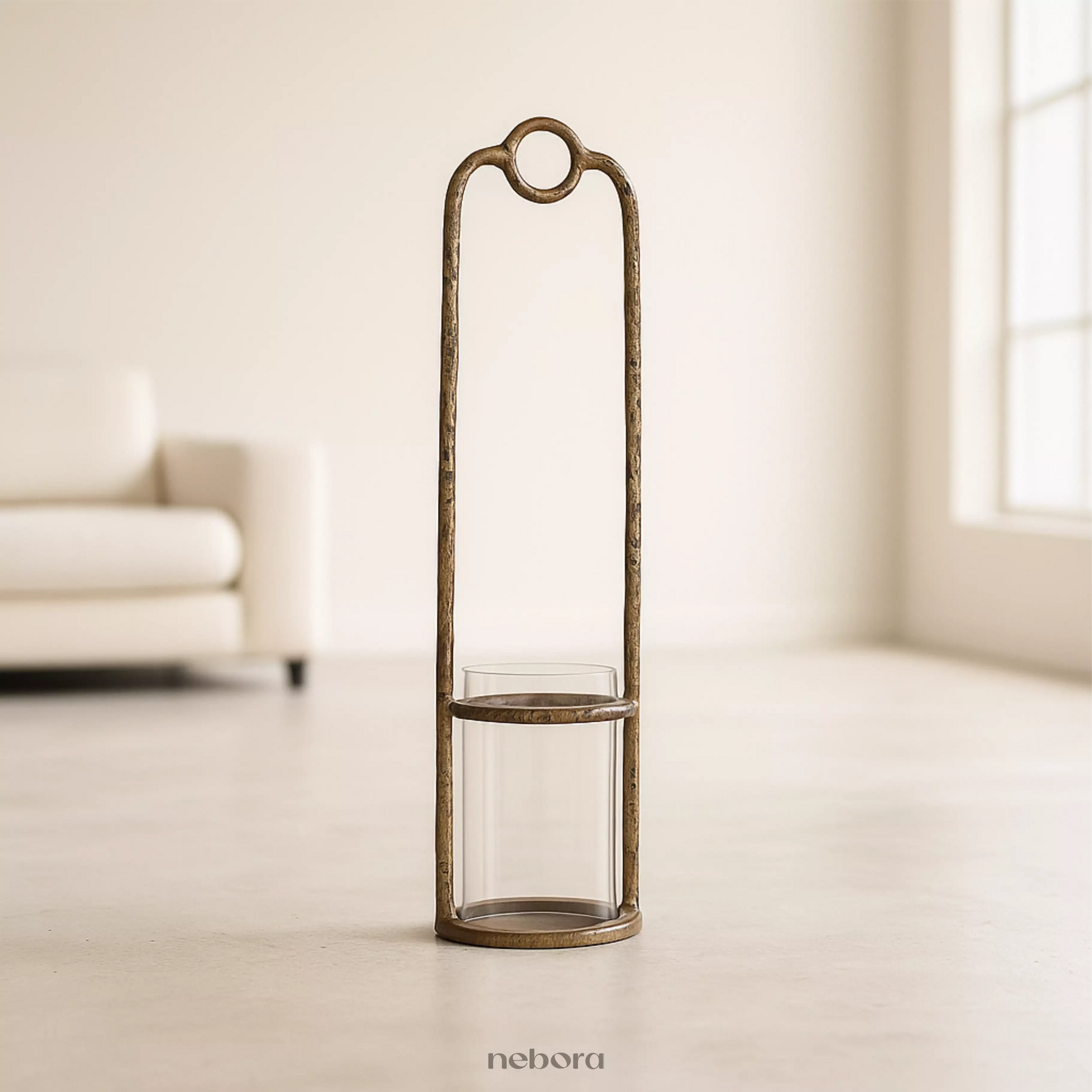 Oxidized Ember Lantern Small | Lanterns & Candle Holders - Nebora