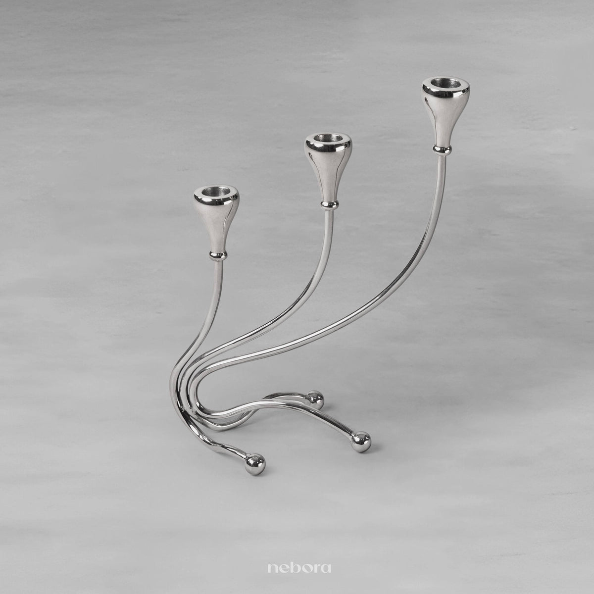 Ribbon Candelabrum 3 Tall