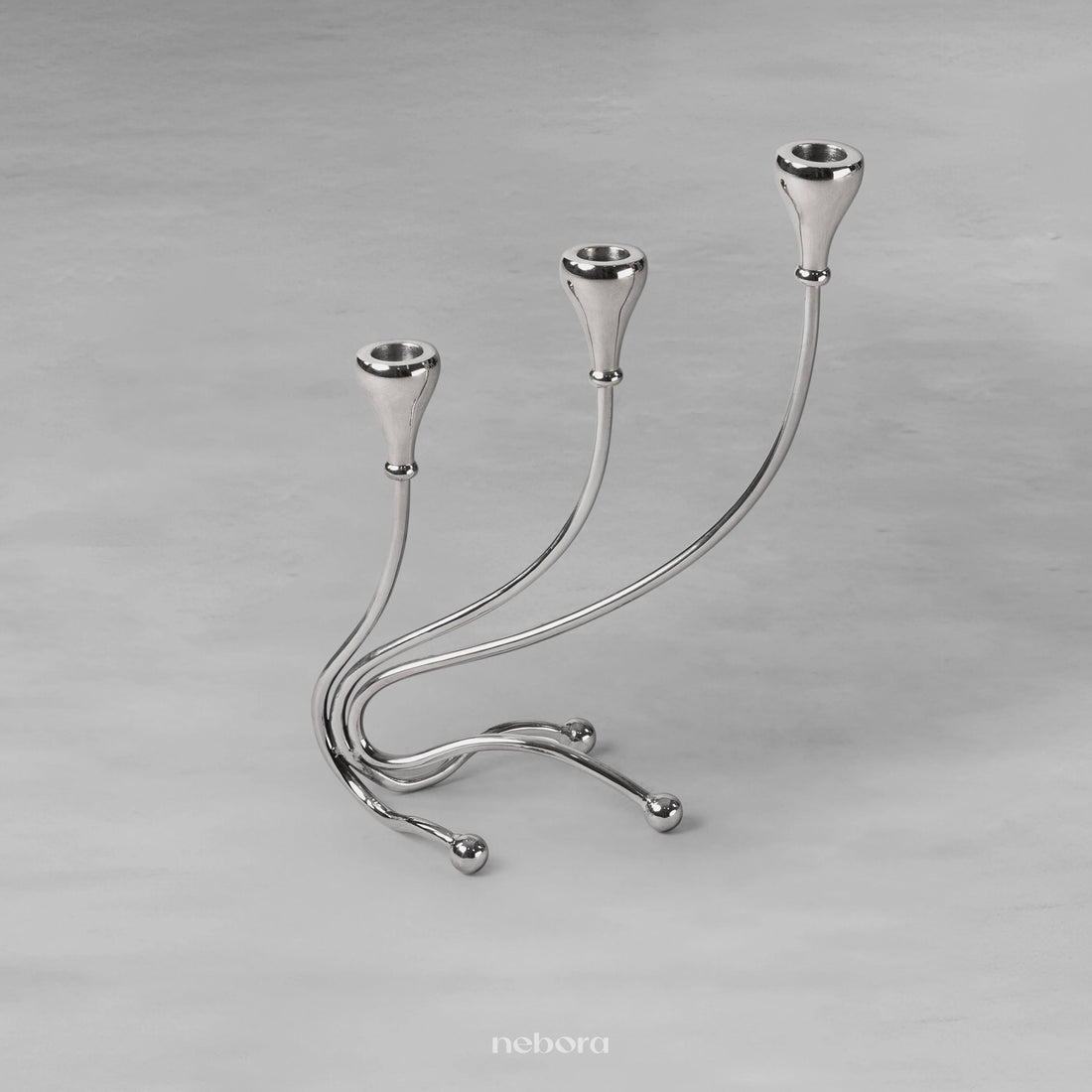 Ribbon Candelabrum 3 Tall