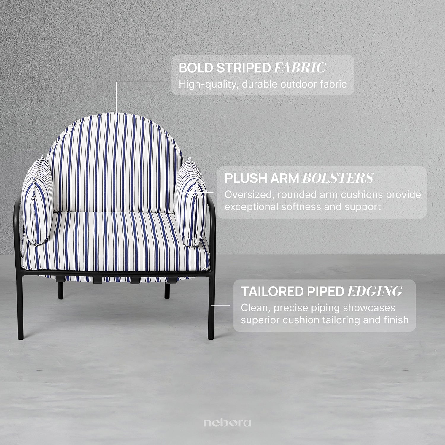 Como Outdoor Lounge Chair | Sofas - Nebora