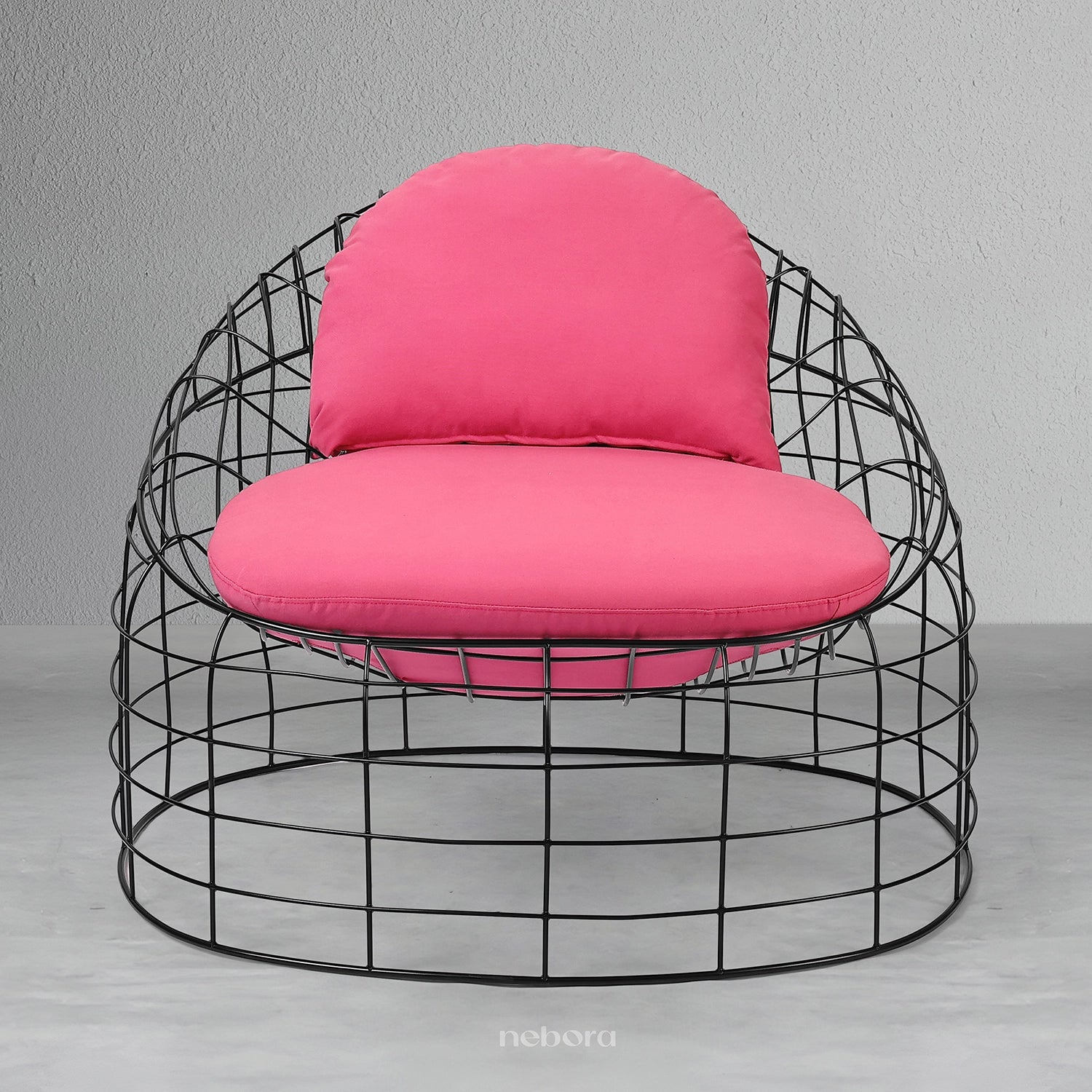 Viona Outdoor Lounge Chair Black | Lounge Chair - Nebora