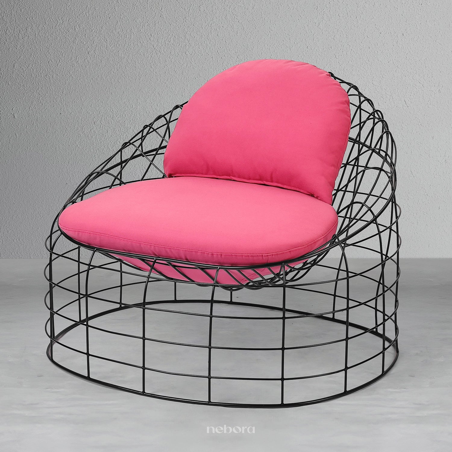 Viona Outdoor Lounge Chair Black | Lounge Chair - Nebora