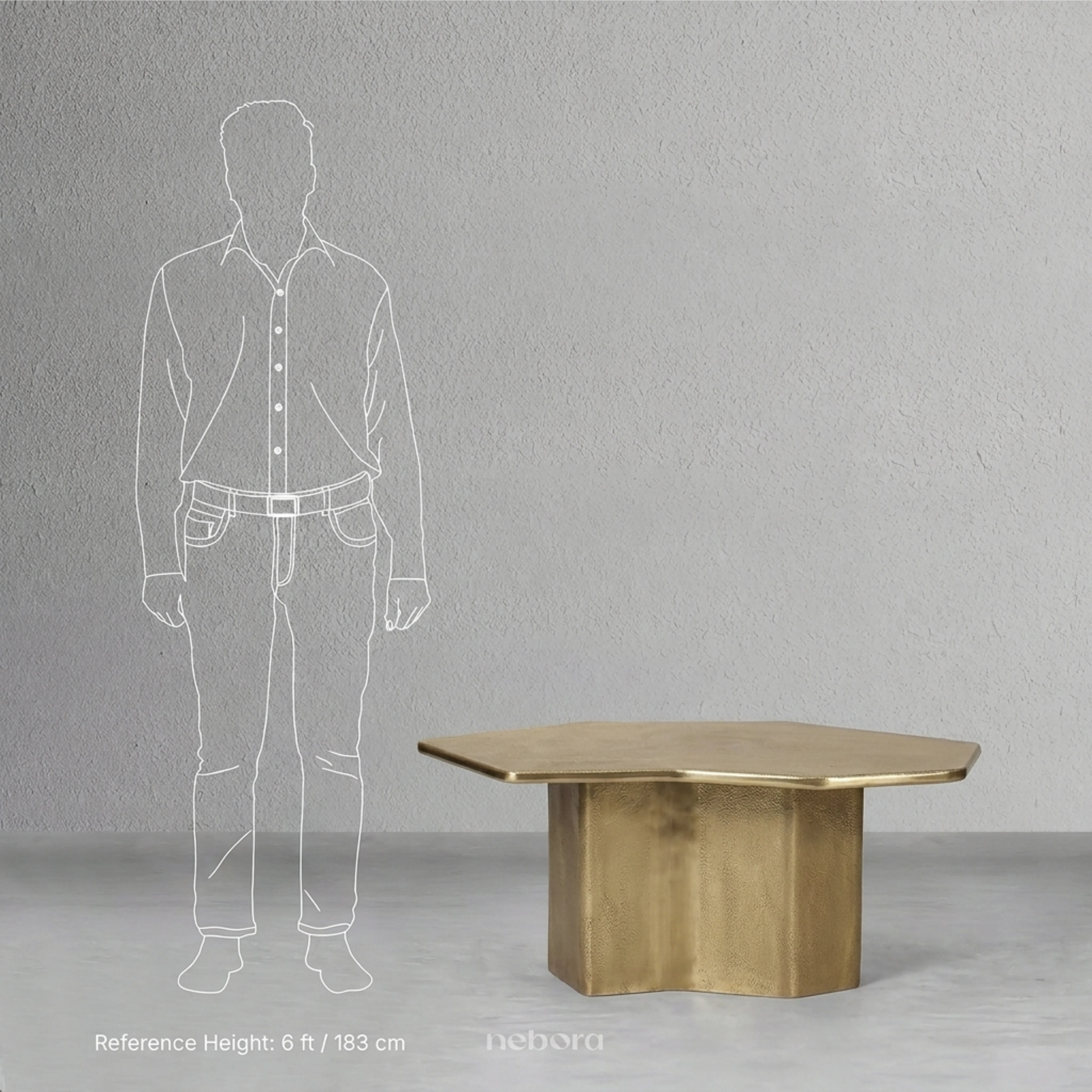 Stela Coffee Table Gold | Coffee Tables - Nebora