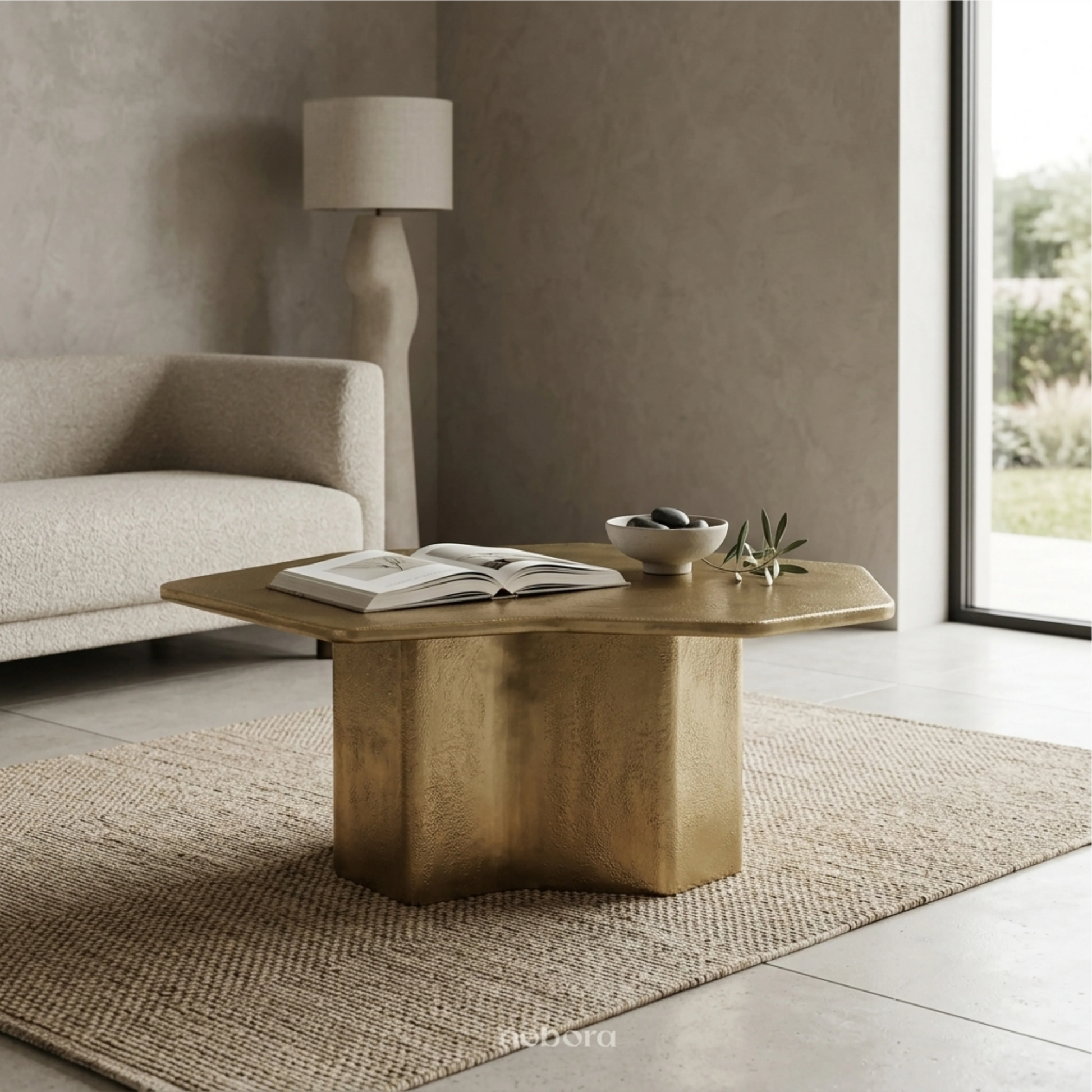 Stela Coffee Table Gold | Coffee Tables - Nebora