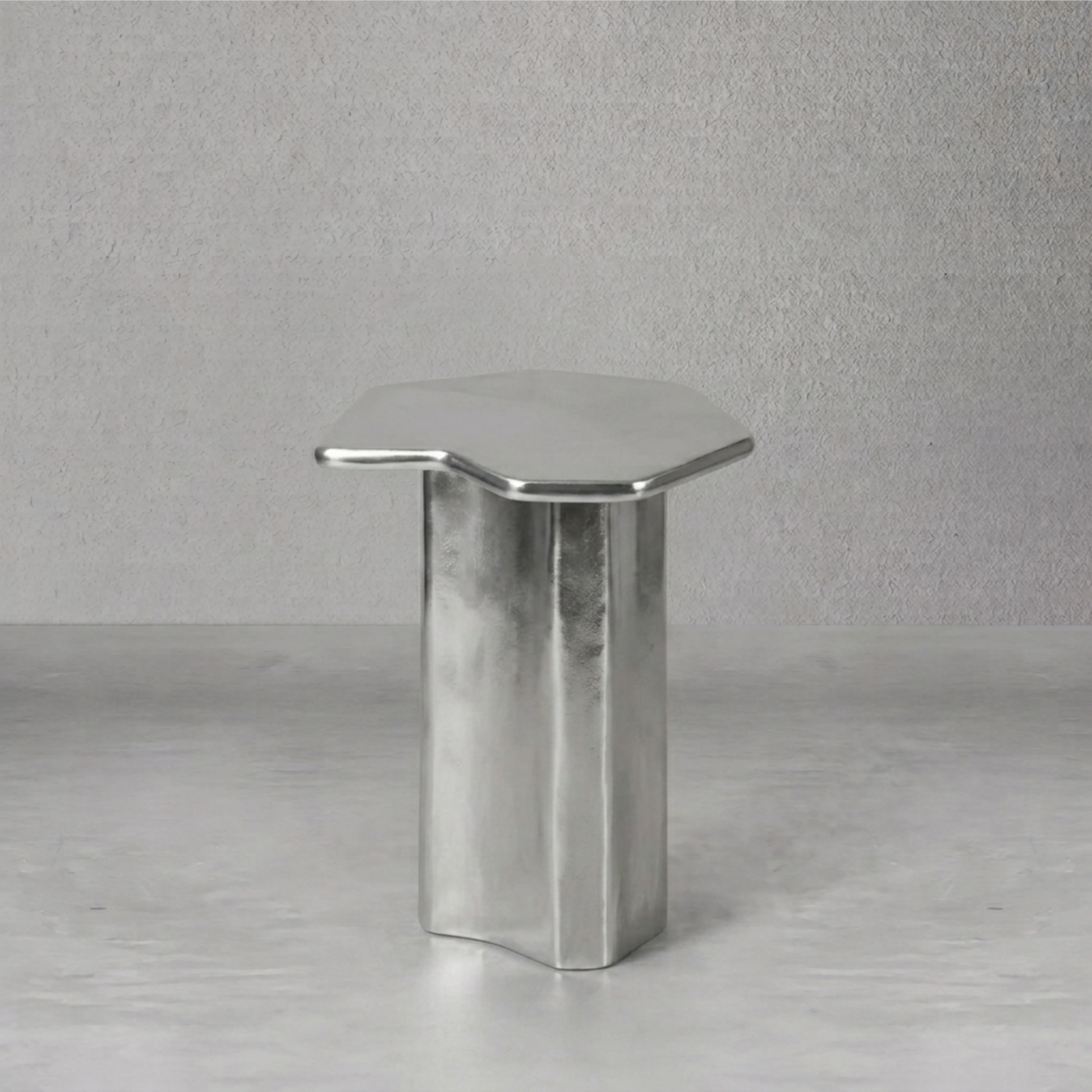 Stela Side Table Silver | Side Tables - Nebora