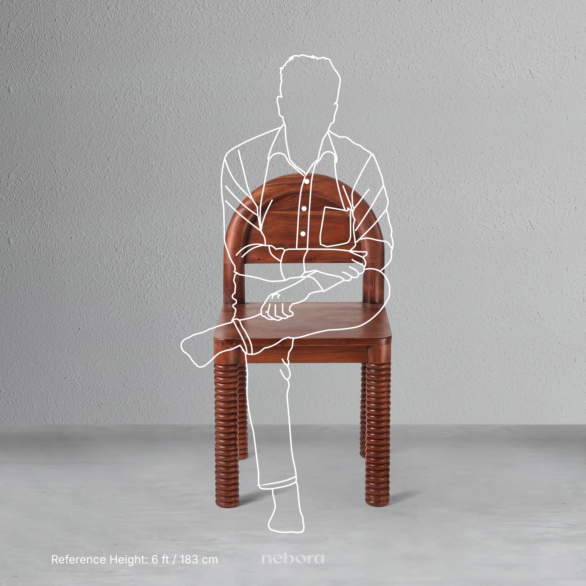 Column Rib Dining Chair | Chair - Nebora