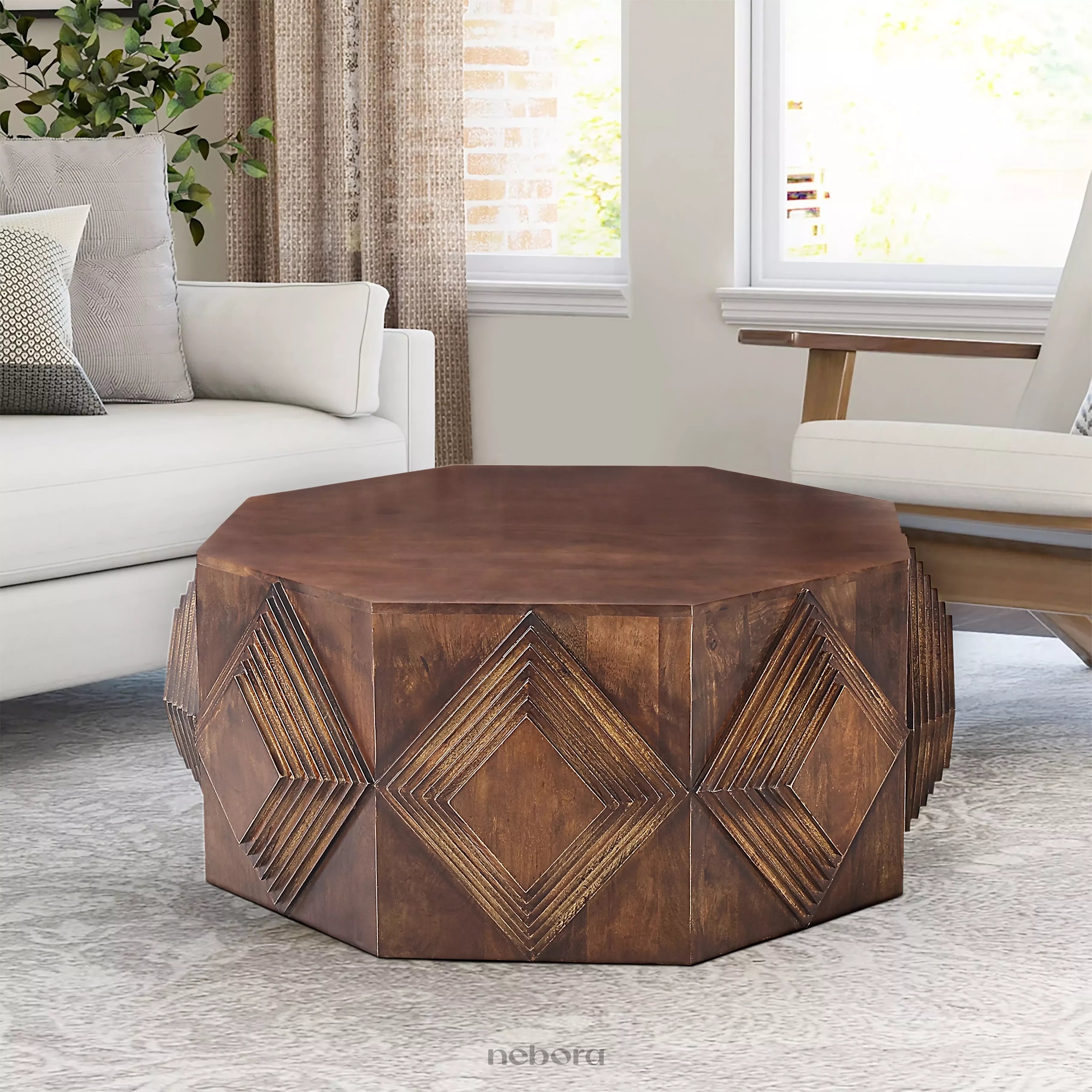 Geo Carve Coffee Table