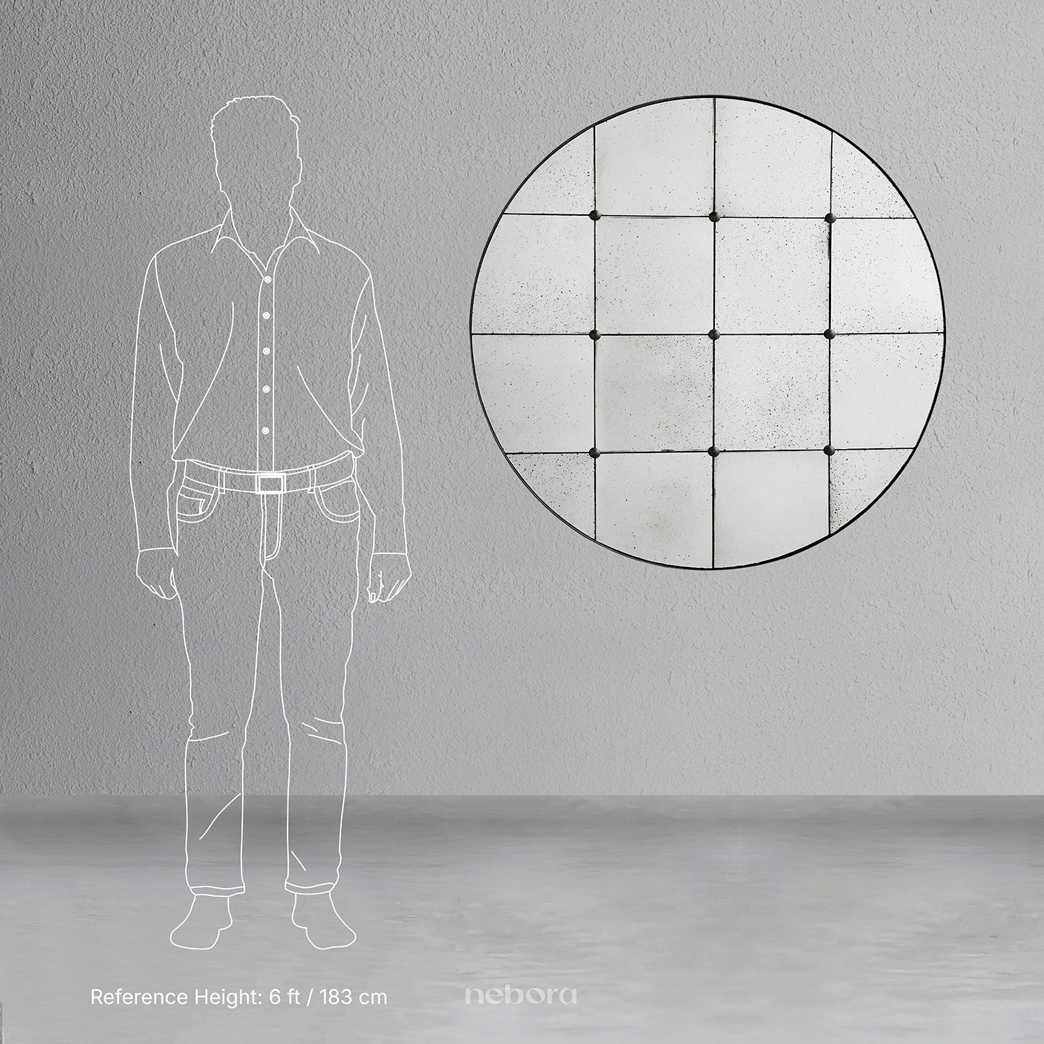 Urban Pane Mirror | Wall Mirrors - Nebora