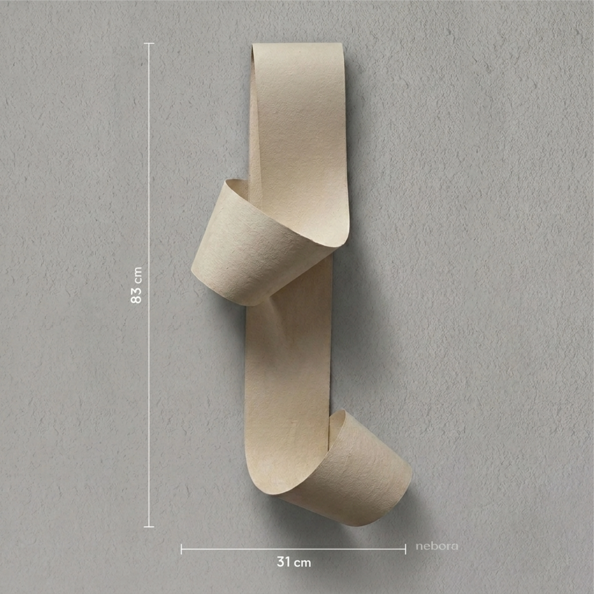 Ribbon Wall Art Beige | Wall Arts - Nebora
