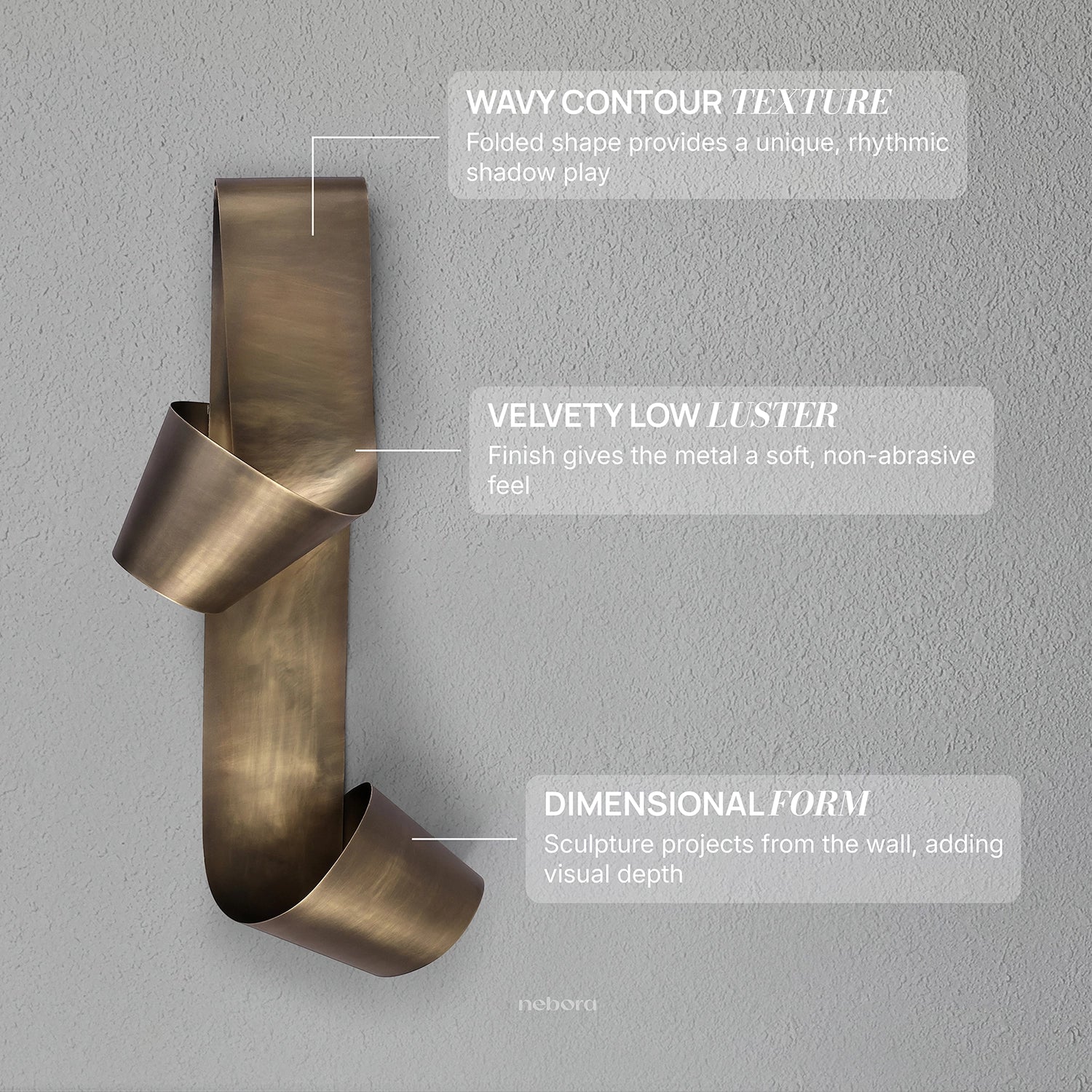 Ribbon Wall Art | Wall Arts - Nebora
