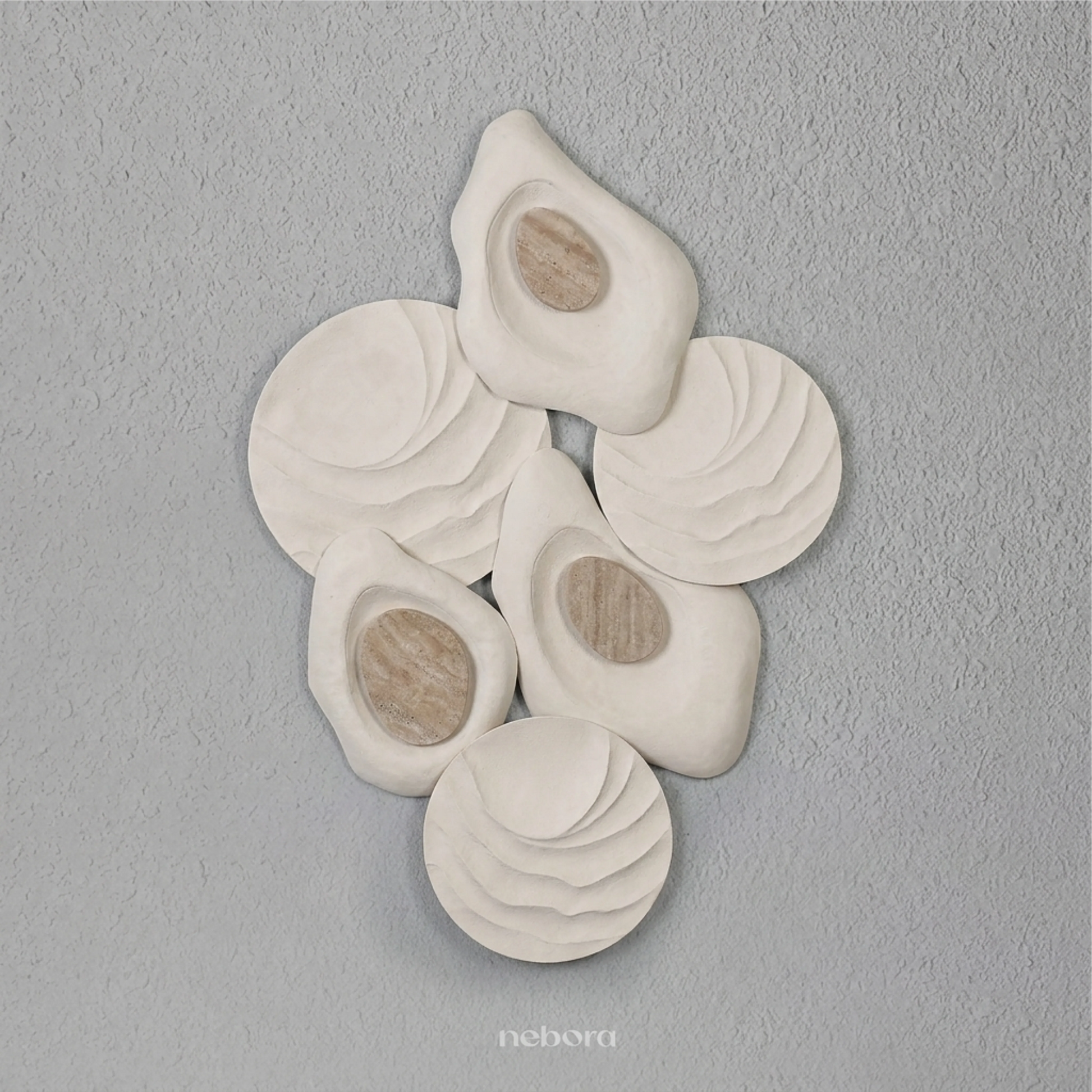 Tessera Wall Art Beige | Wall Arts - Nebora