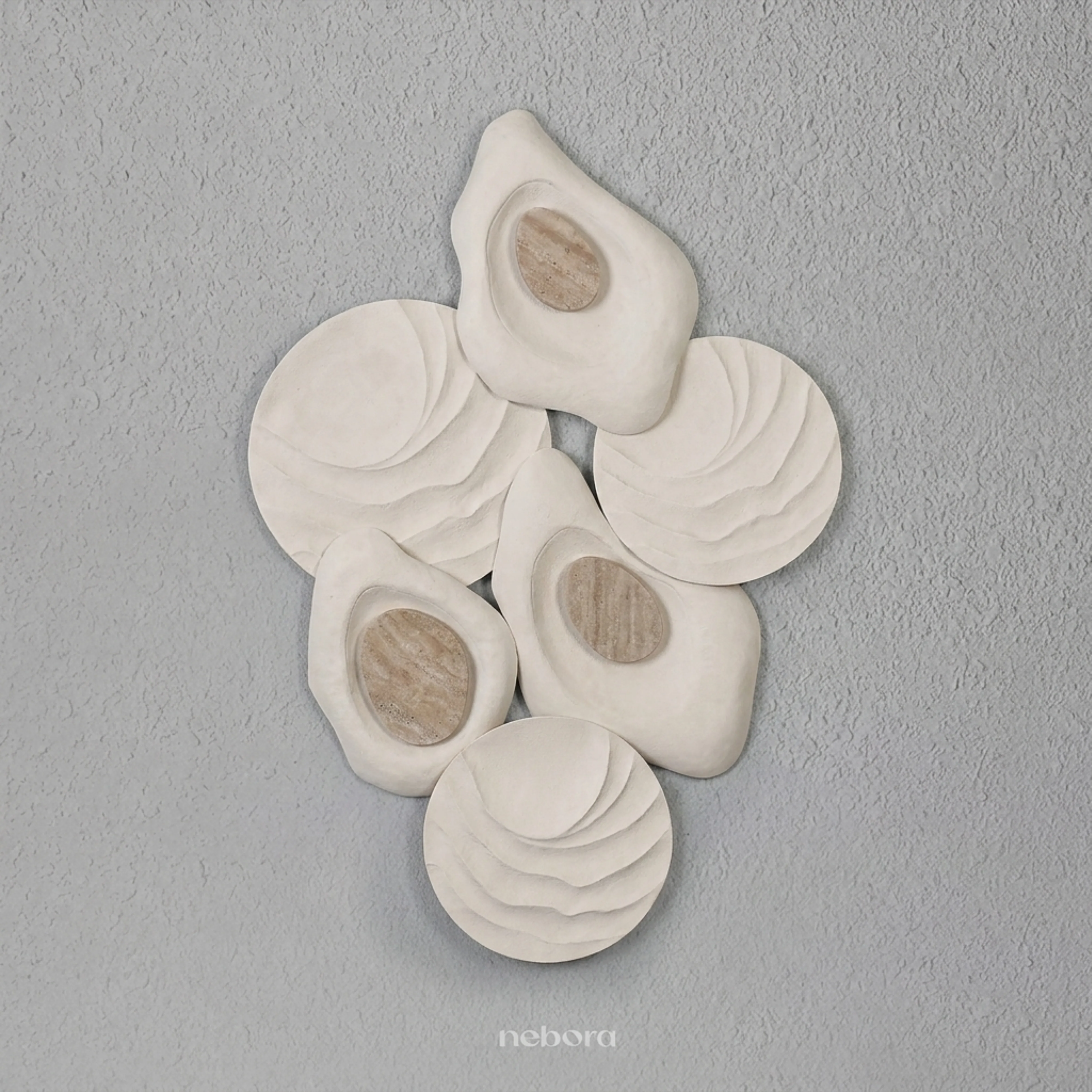 Tessera Wall Art Beige | Wall Arts - Nebora