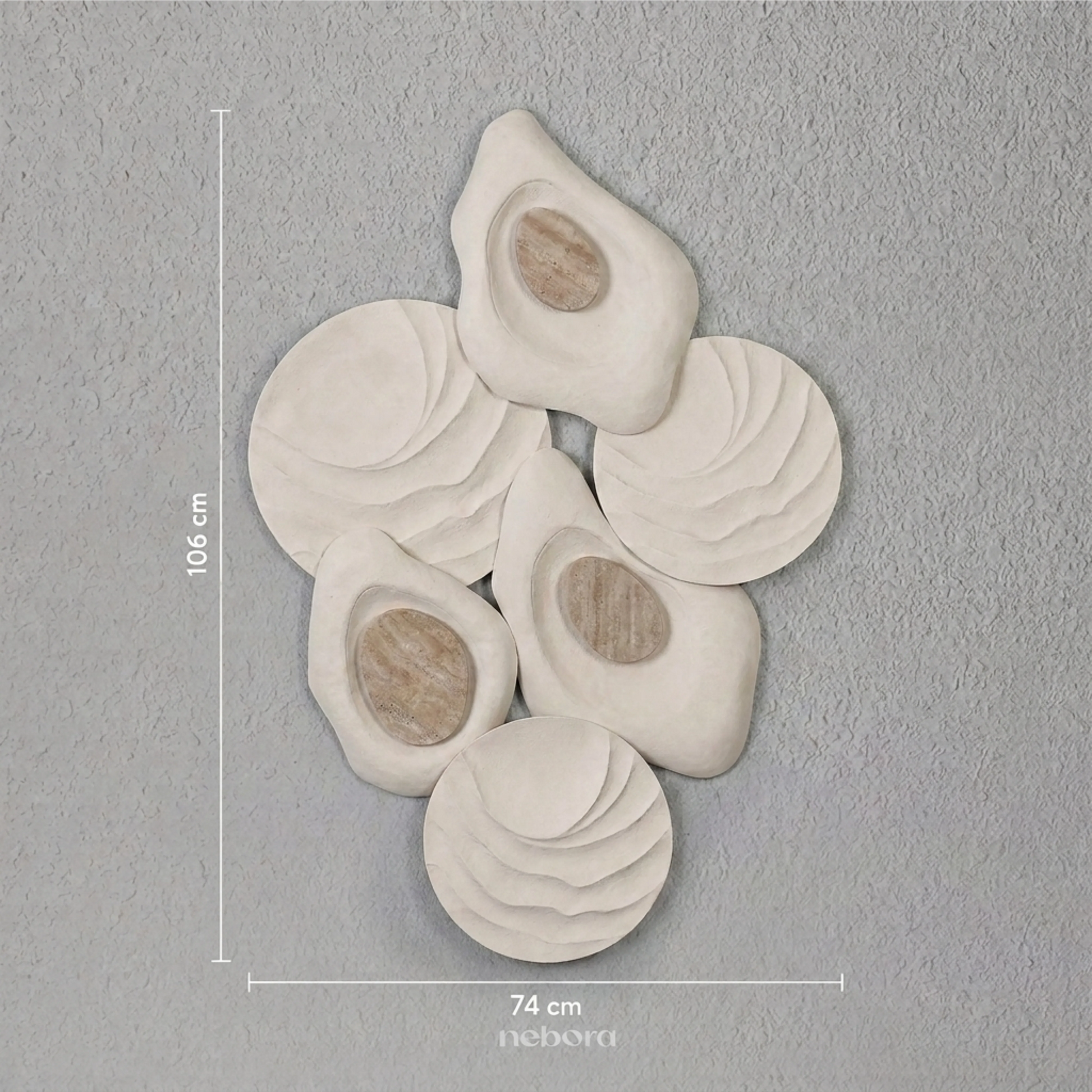 Tessera Wall Art Beige | Wall Arts - Nebora