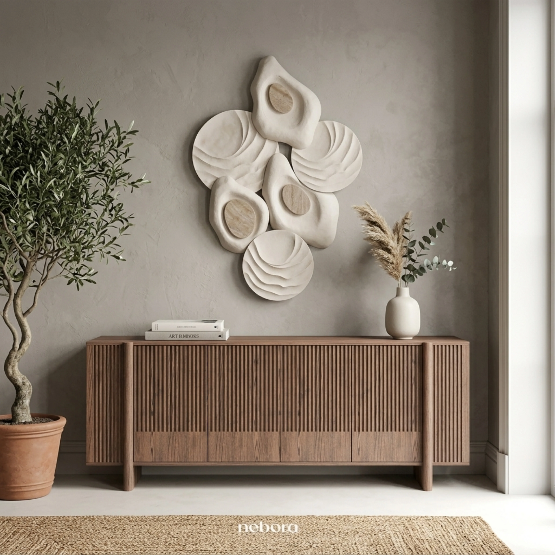Tessera Wall Art Beige | Wall Arts - Nebora