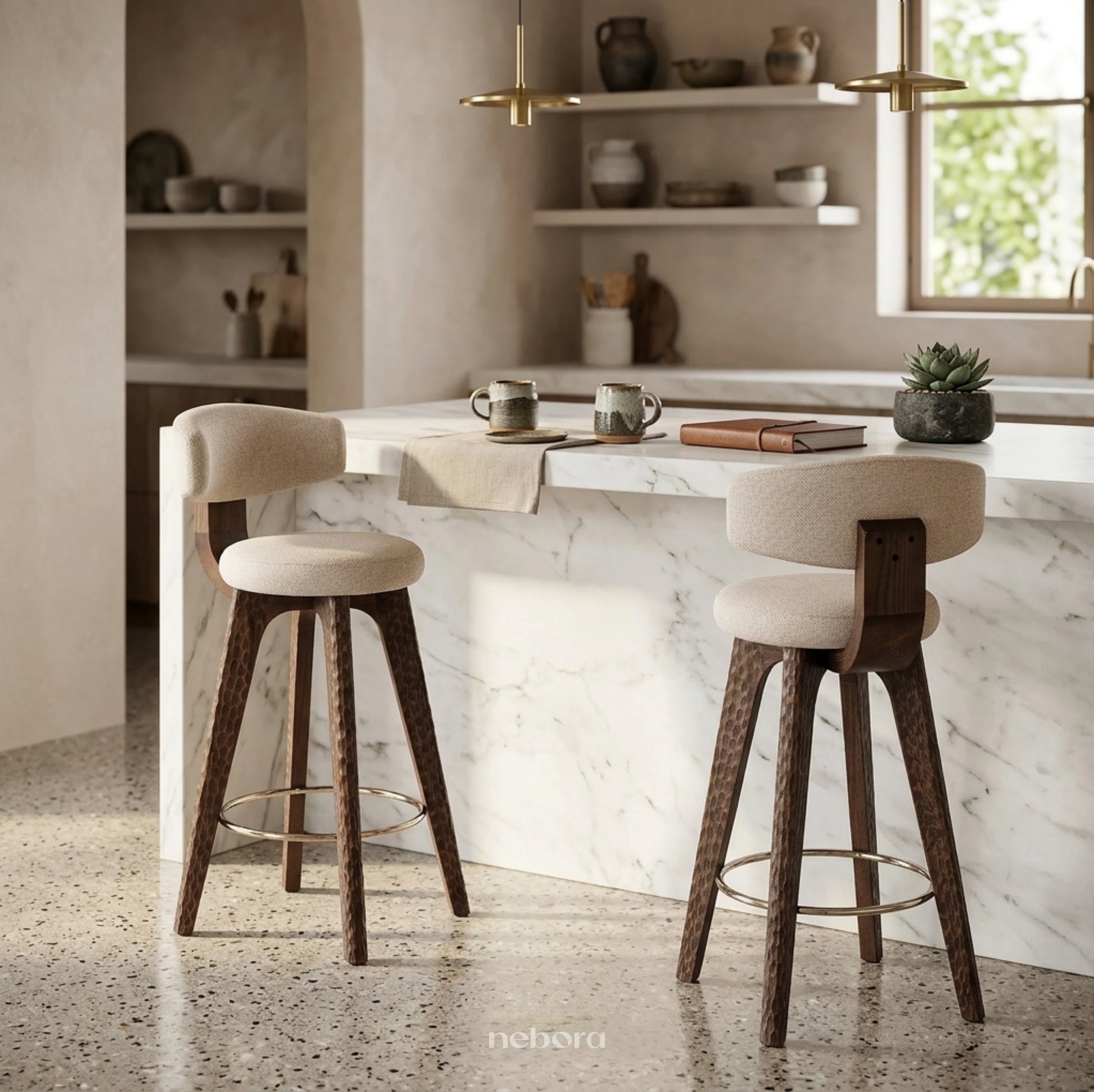 Halo Chiseled High Chair | Chair - Nebora