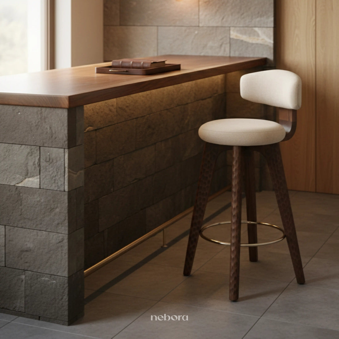 Halo Chiseled High Chair | Chair - Nebora