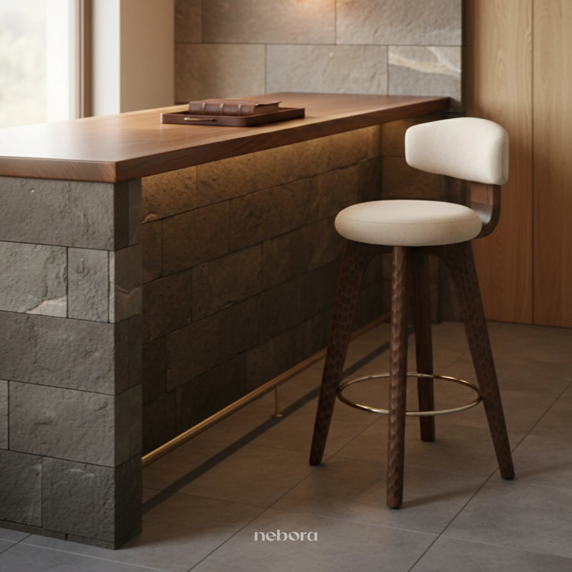 Halo Chiseled High Chair | Chair - Nebora