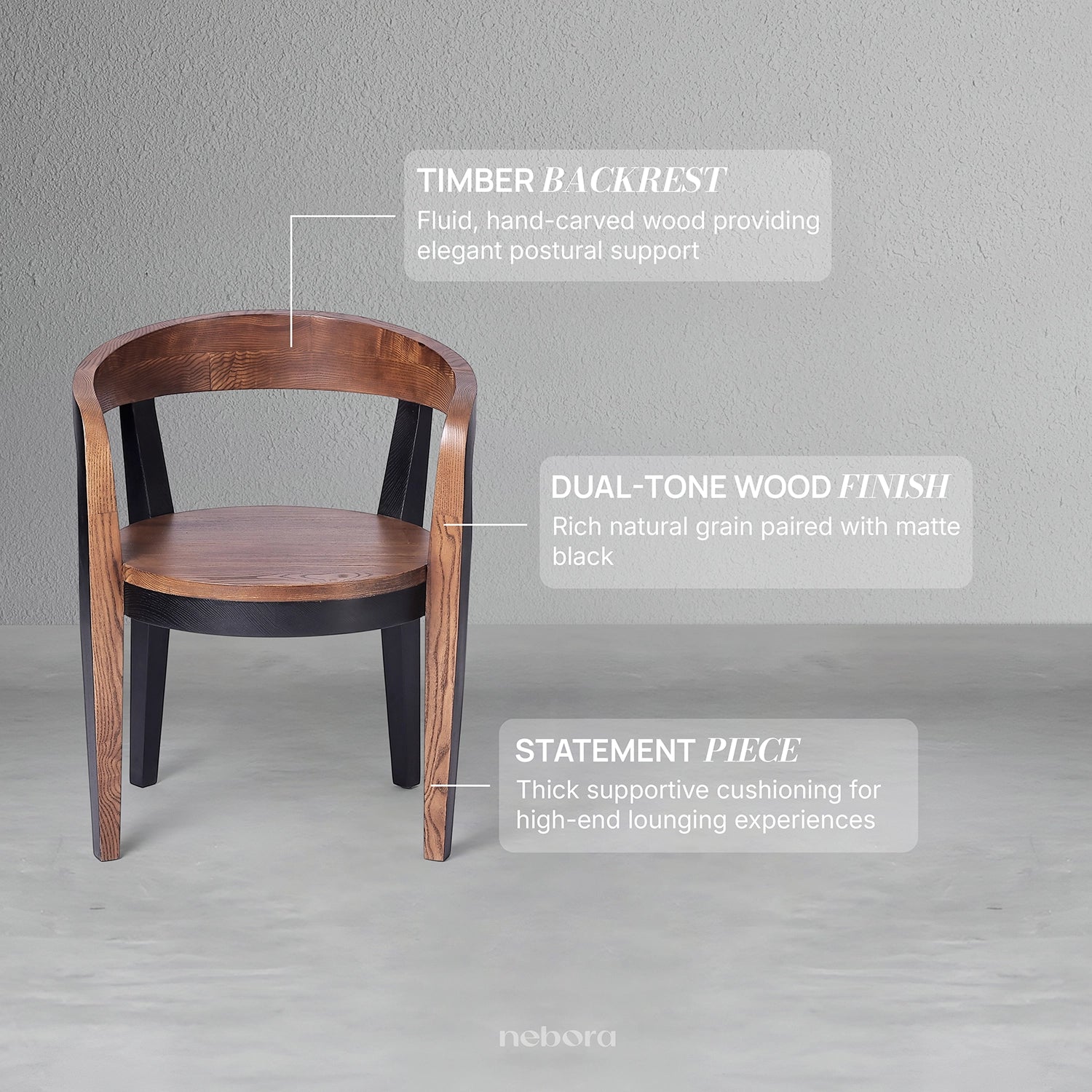 Obsidian Chair | Chair - Nebora