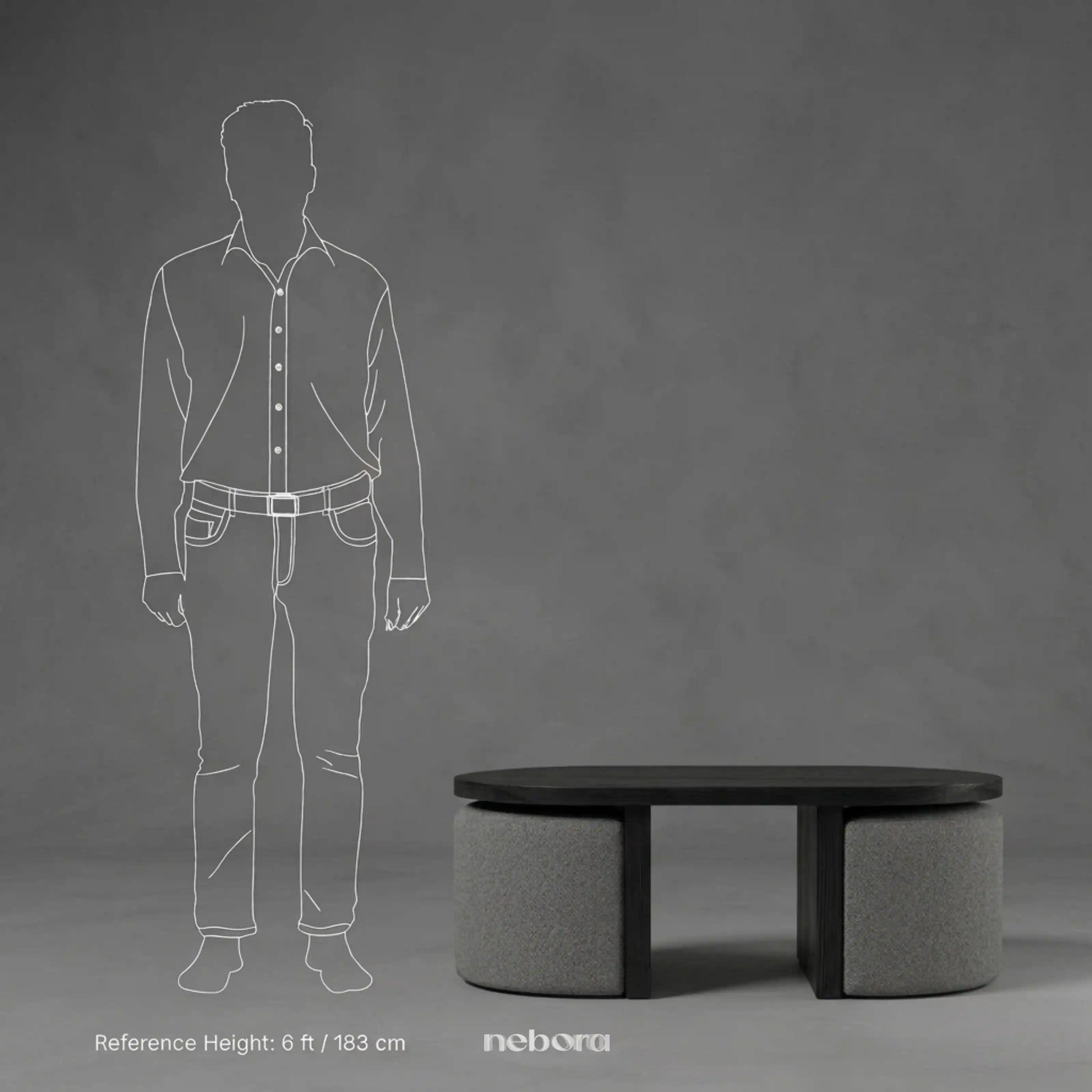 Comor Coffee Table Black | Coffee Tables - Nebora
