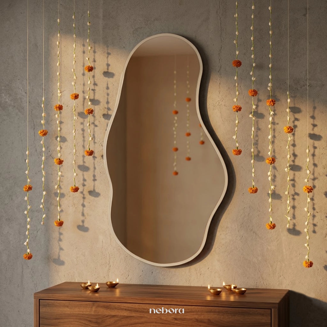 Glacia Wall Mirror | Wall Mirrors - Nebora