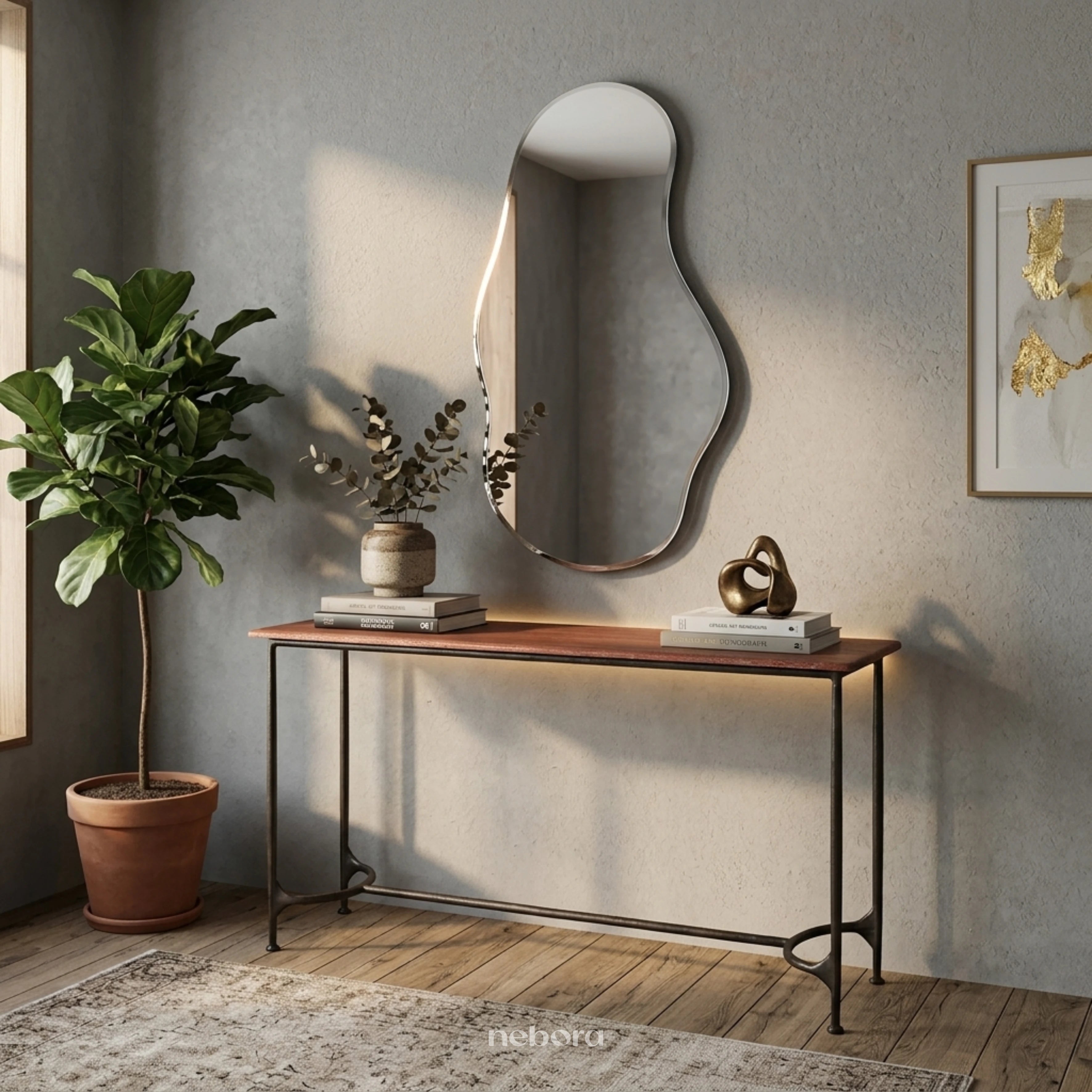 Glacia Wall Mirror | Wall Mirrors - Nebora