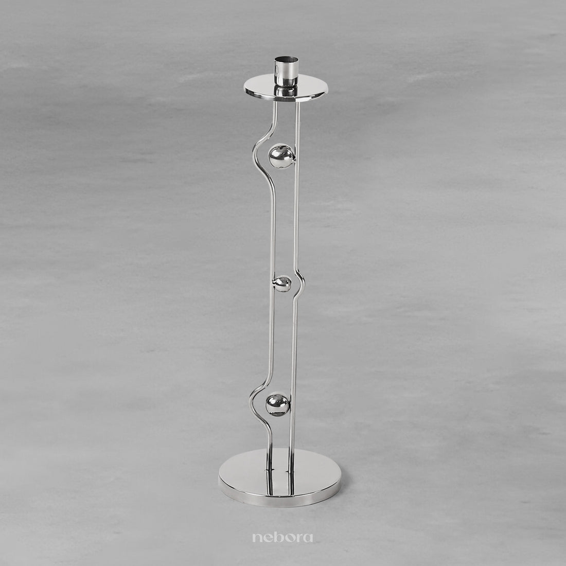 Metal Orb Candle Holder Large