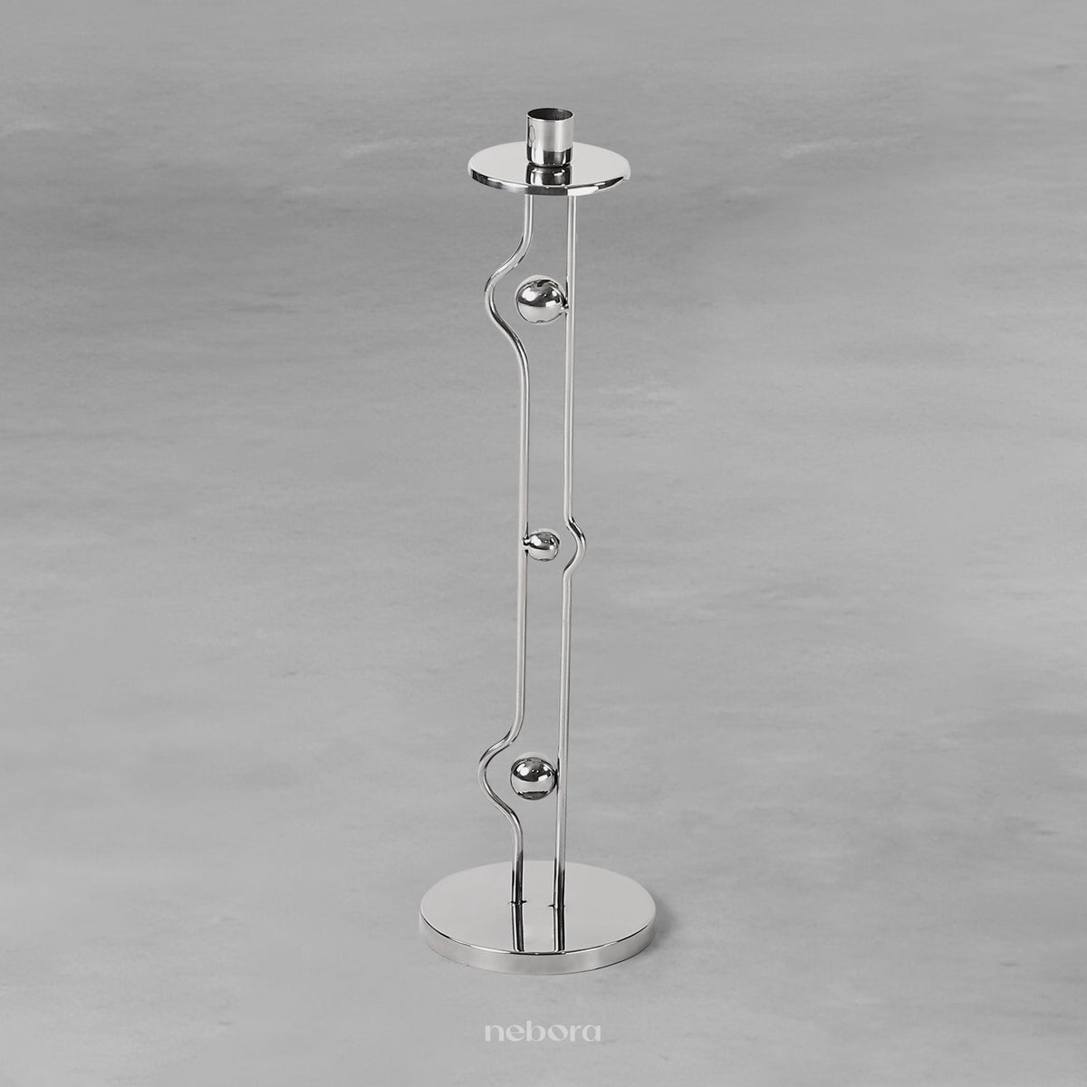 Metal Orb Candle Holder Large