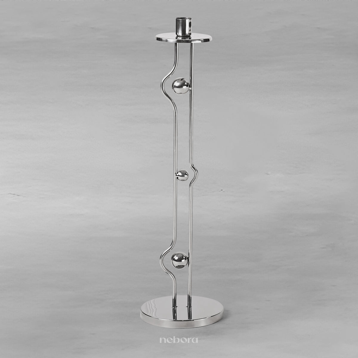 Metal Orb Candle Holder Large