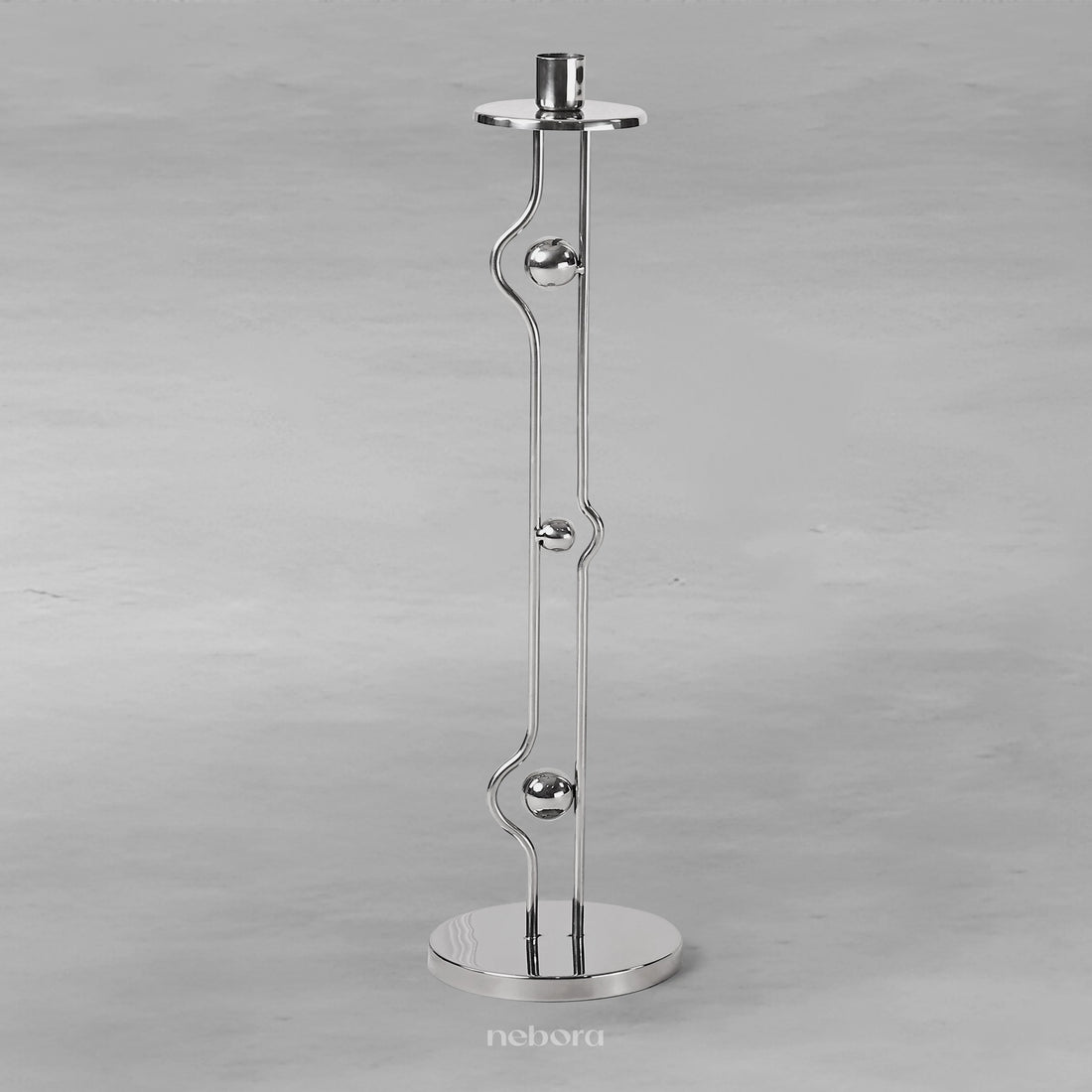 Metal Orb Candle Holder Large