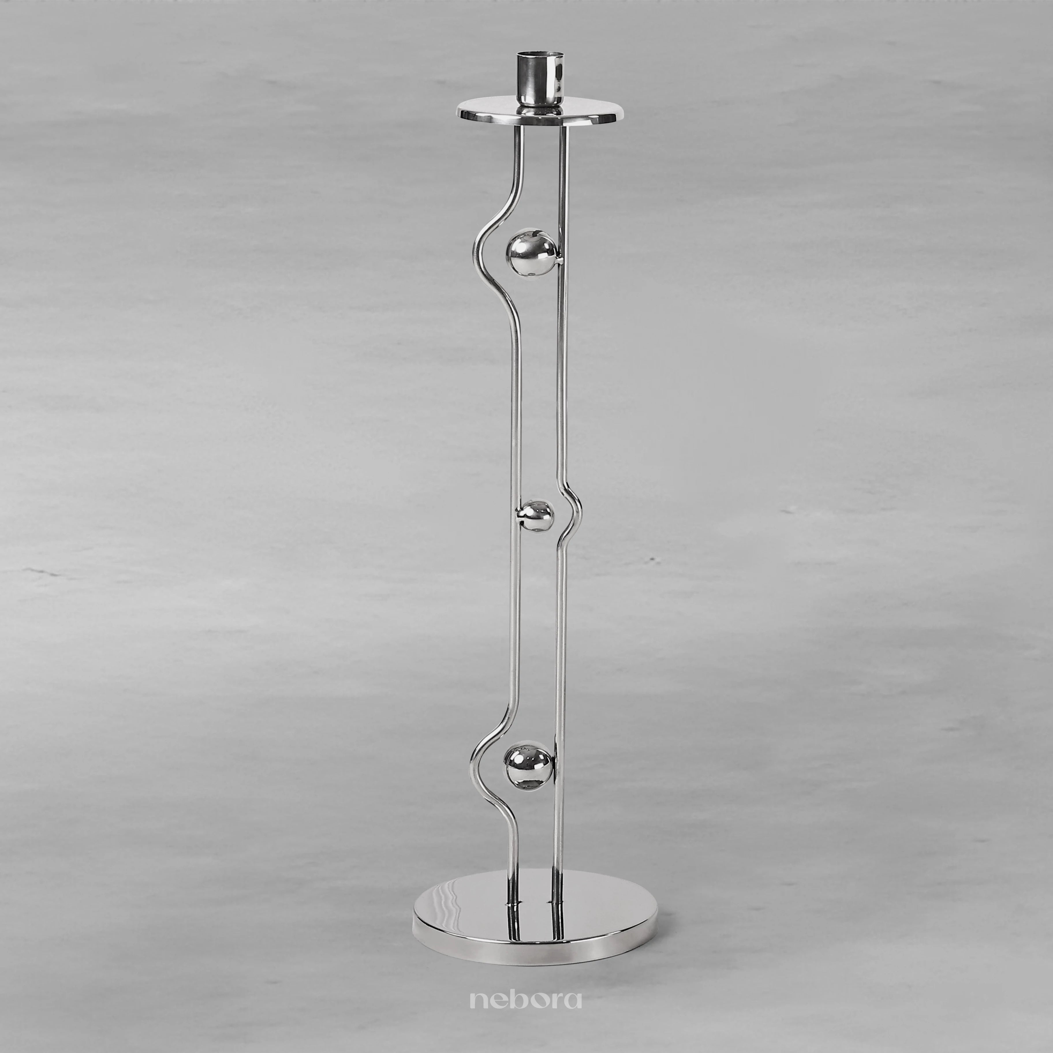 Metal Orb Candle Holder Large