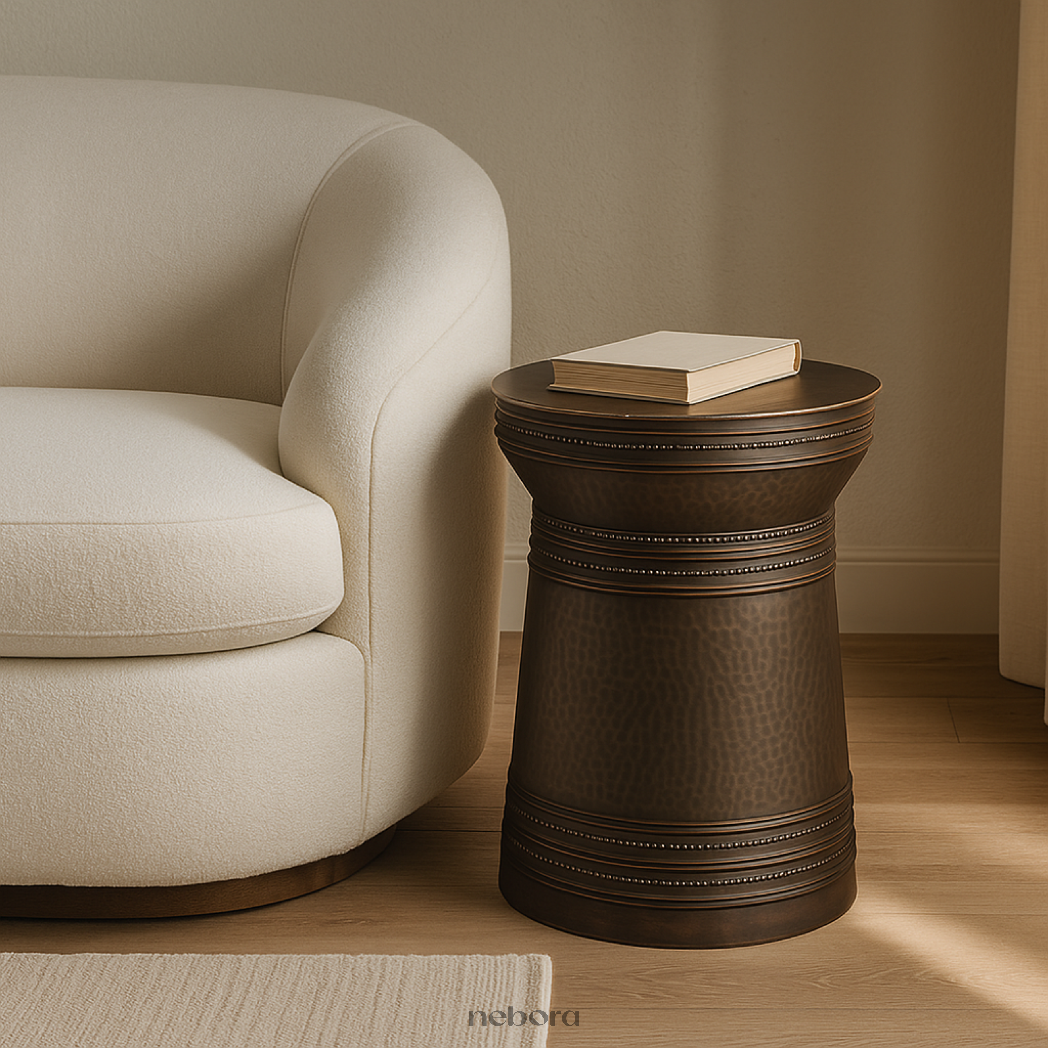 Ravenna Metal Drum Side Table