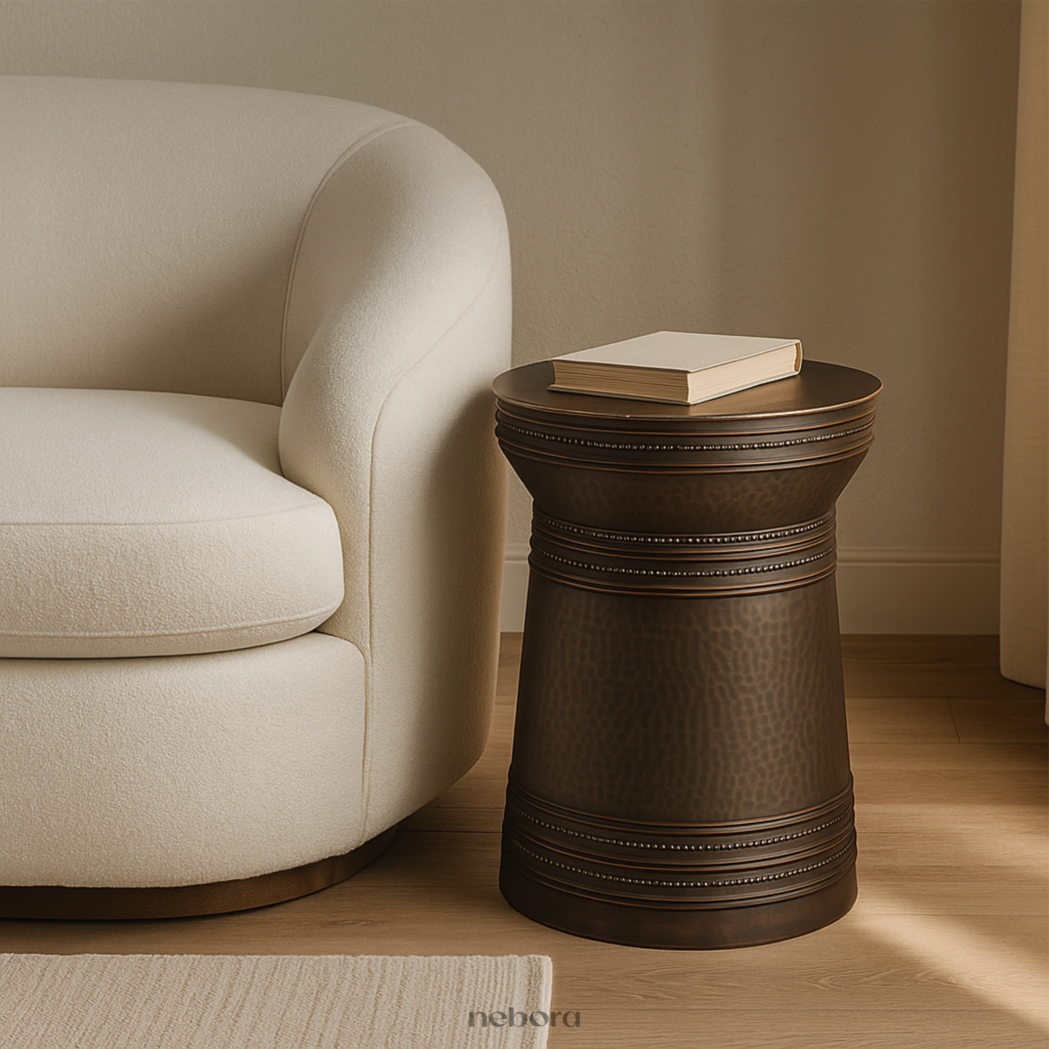 Ravenna Metal Drum Side Table