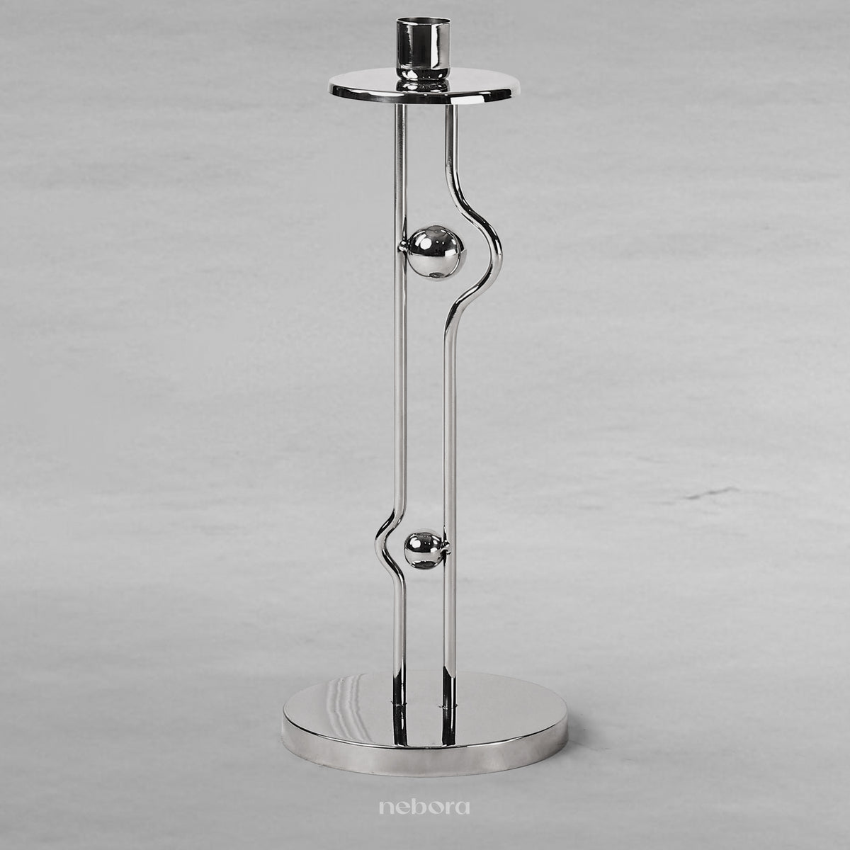 Metal Orb Candle Holder Small