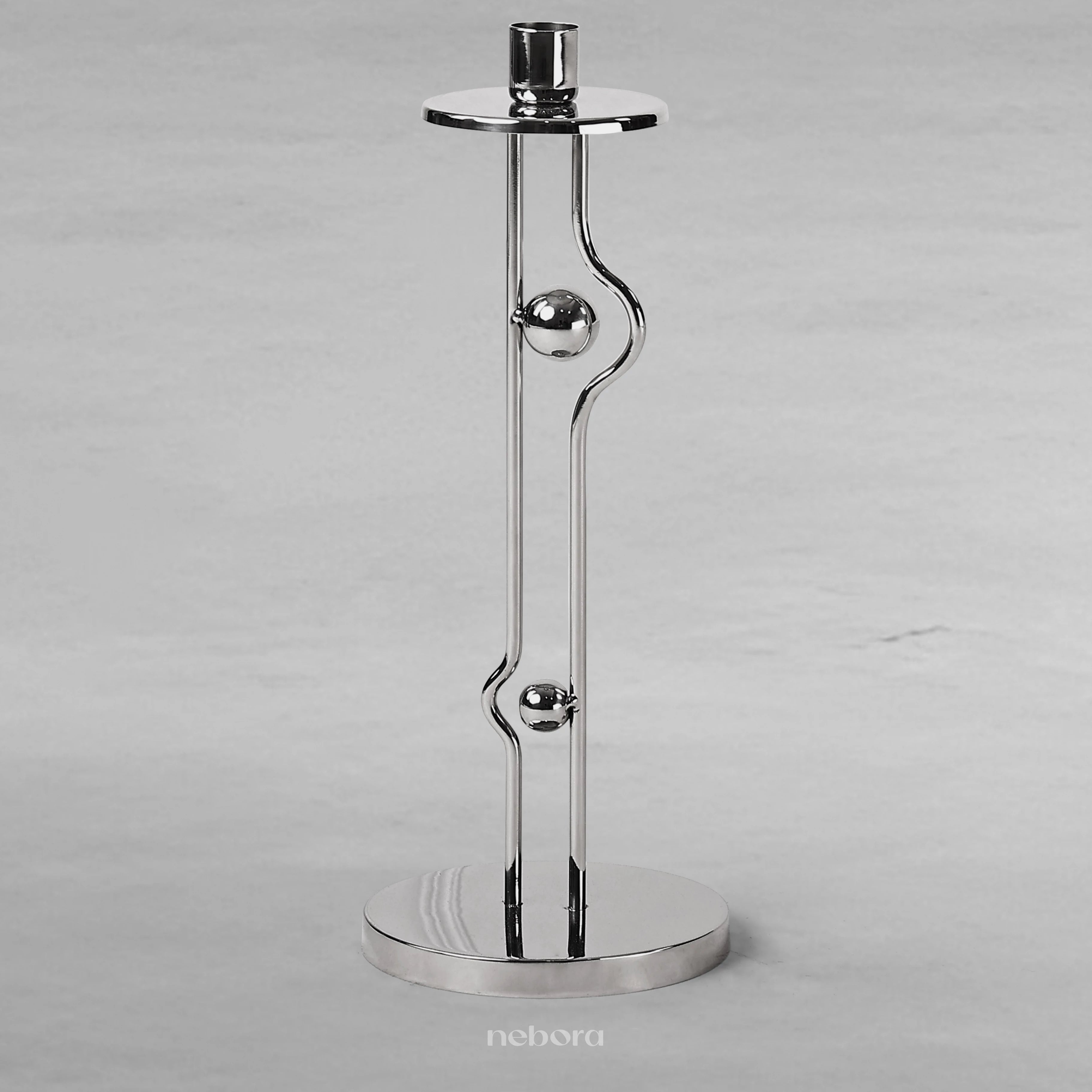 Metal Orb Candle Holder Small