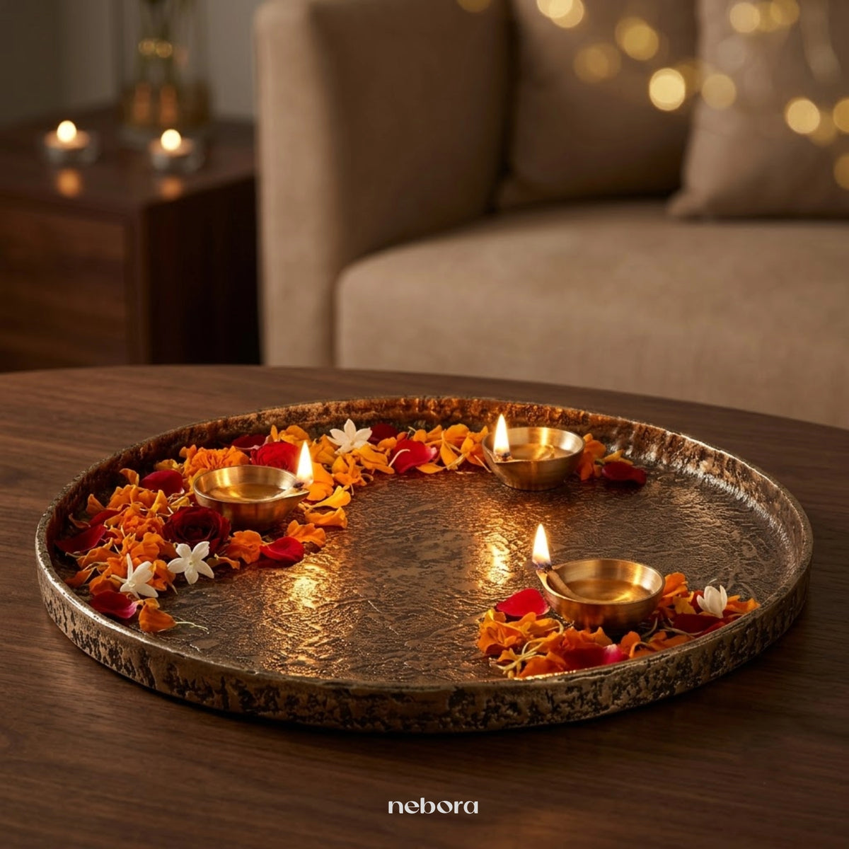 Casted Platter Large | Trays & Bowls - Nebora